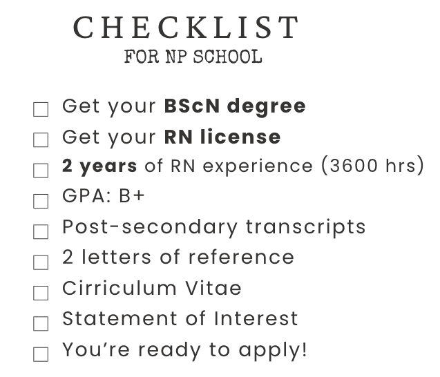 how to become a nurse practitioner in british columbia (BC)