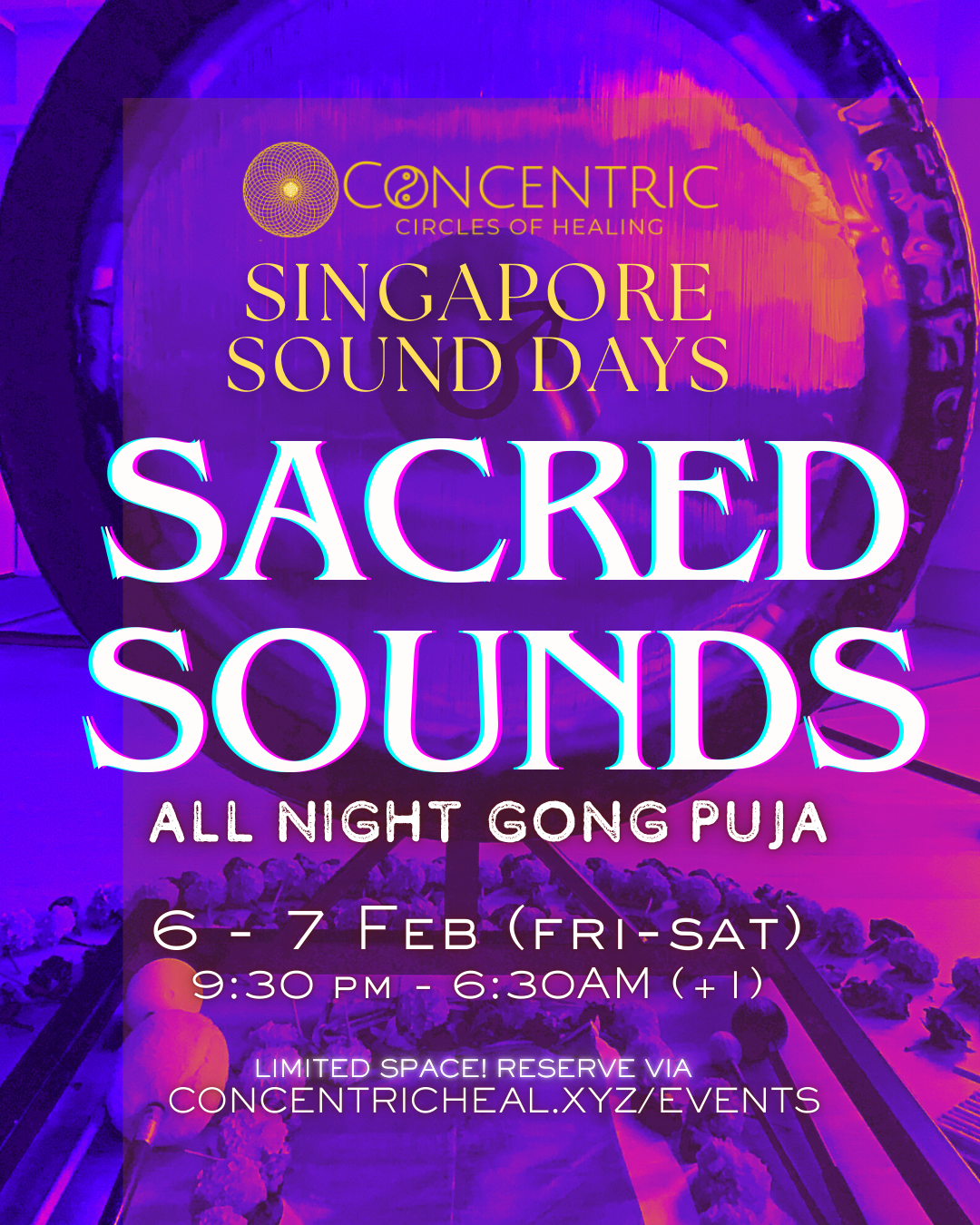 Sacred Sounds Ceremony: Concentric All-Night Gong Puja