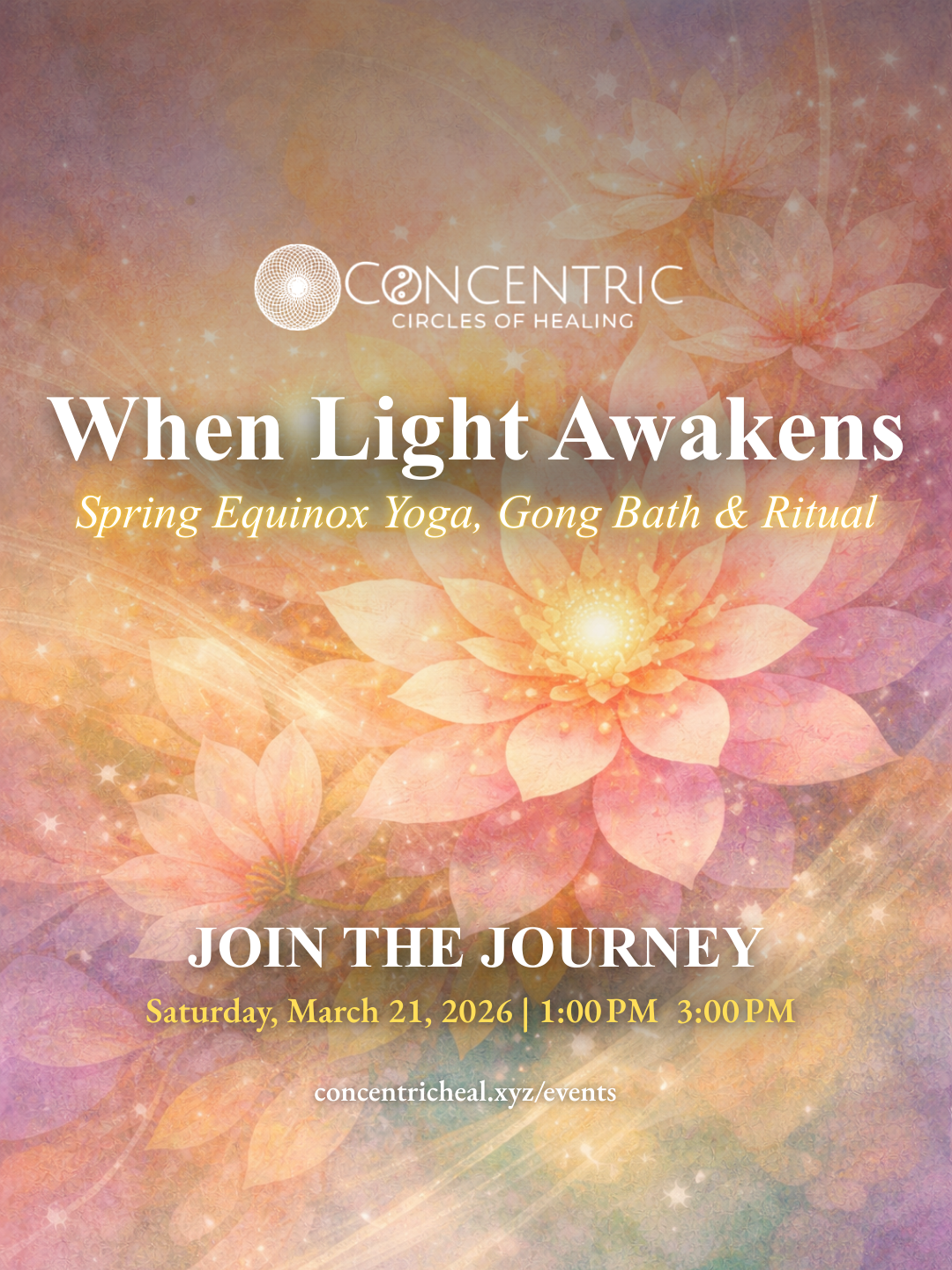 When Light Awakens - Spring Equinox Yoga, Gong Bath & Ritual 