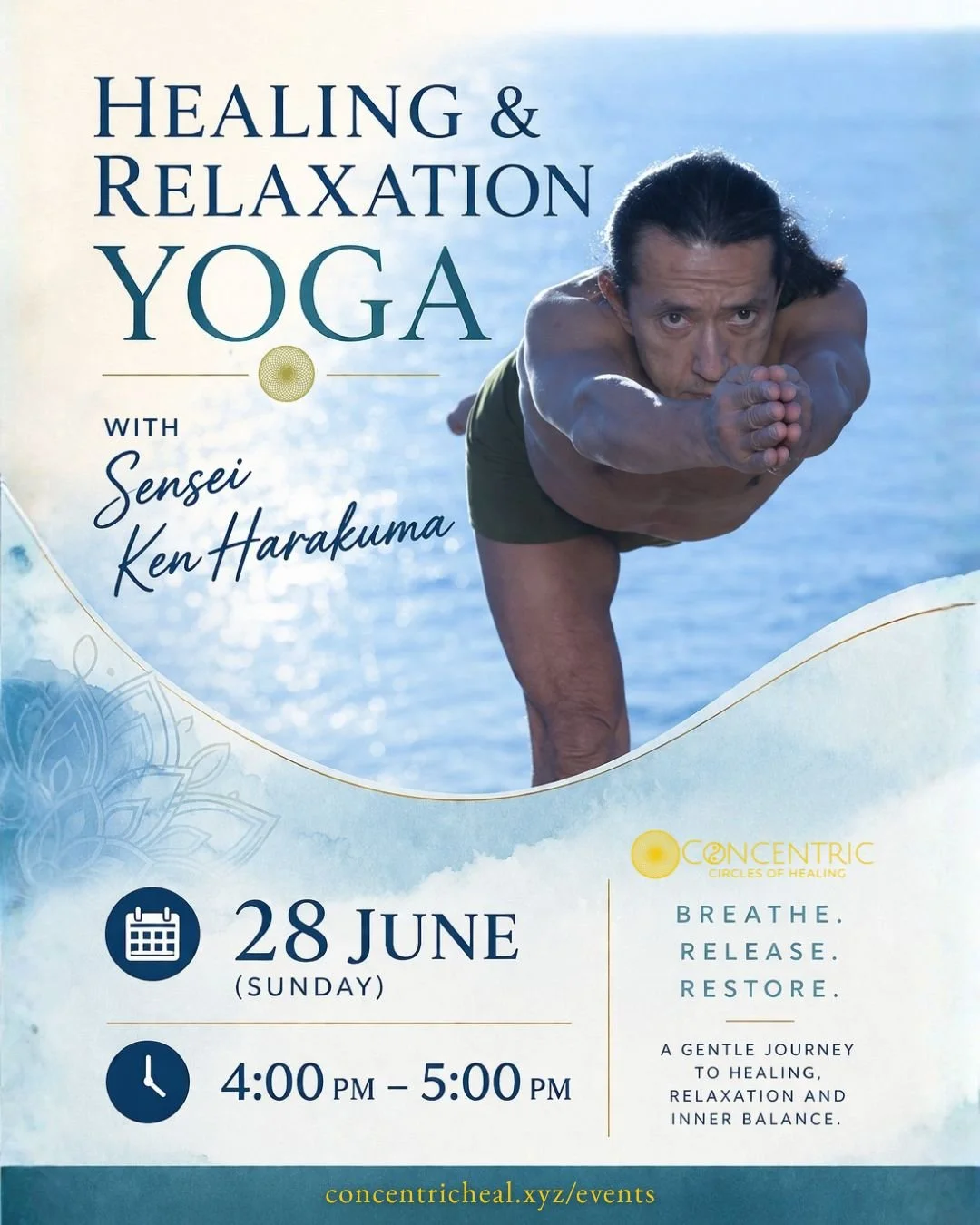 Healing &amp; Relaxation Yoga with Sensei Ken Harakuma