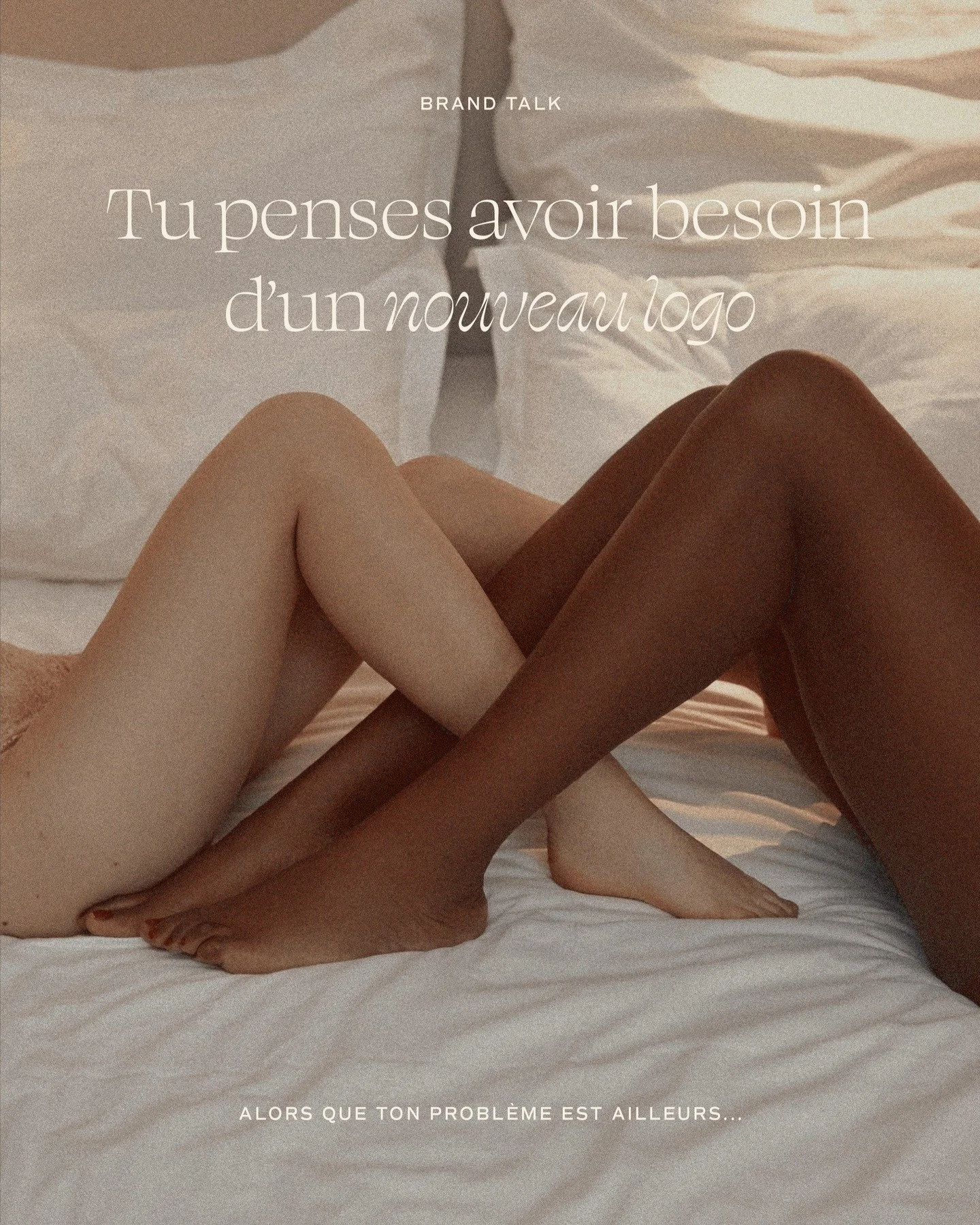 Brand talk

Tu penses avoir un probl&egrave;me d&rsquo;image.

Quand j&rsquo;ai &eacute;chang&eacute; avec S*, il venait de racheter sa marque.

Sa premi&egrave;re r&eacute;action : &ldquo;le site a besoin d&rsquo;un coup de frais, quelque chose de p
