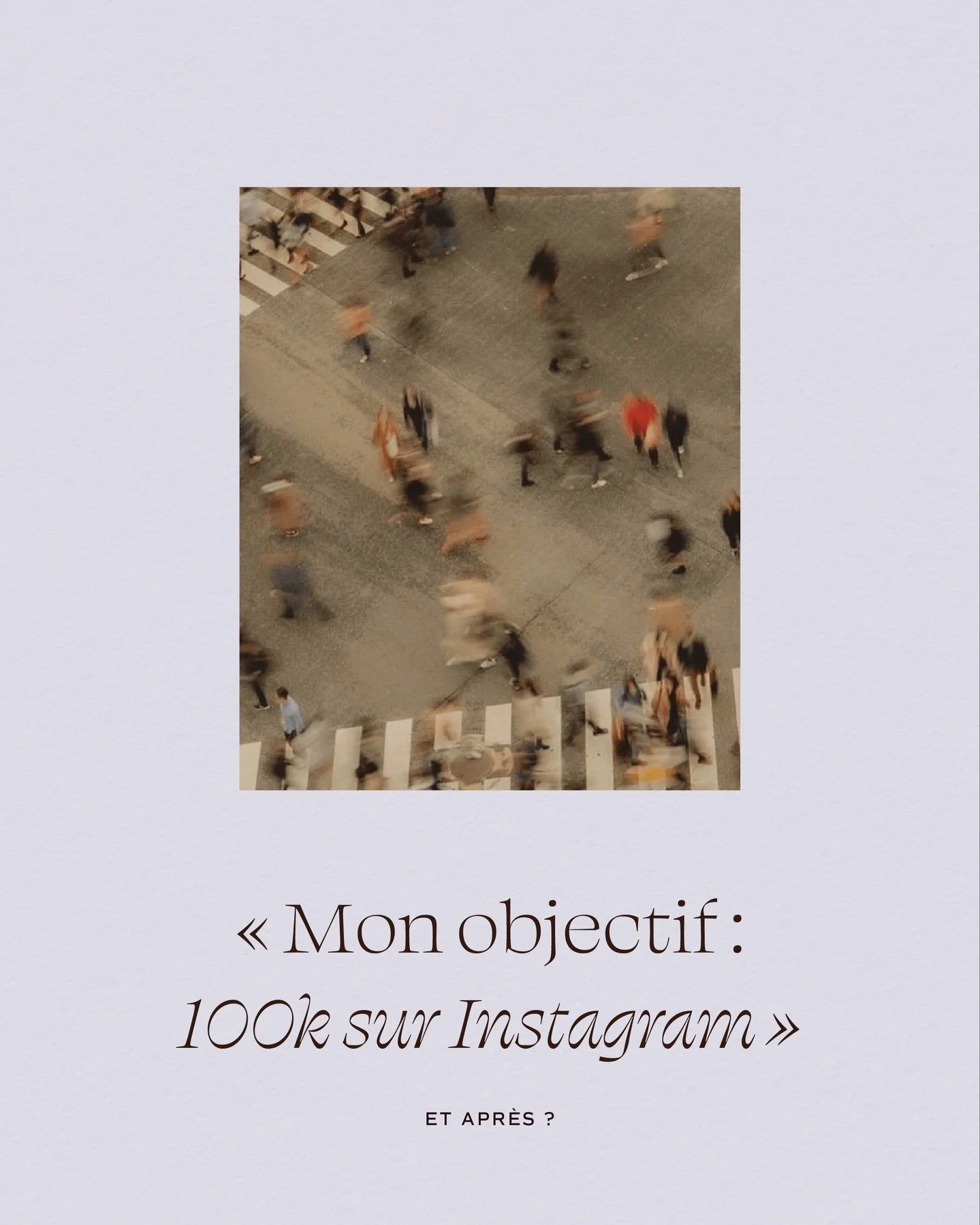 "Mon objectif : 100k sur Instagram."

C&rsquo;est ce qu&rsquo;une fondatrice m&rsquo;a dit r&eacute;cemment.

Le probl&egrave;me ce n&rsquo;est pas le chiffre en soit.

➡ Mais de croire que la visibilit&eacute; fait la croissance.

Aujourd&