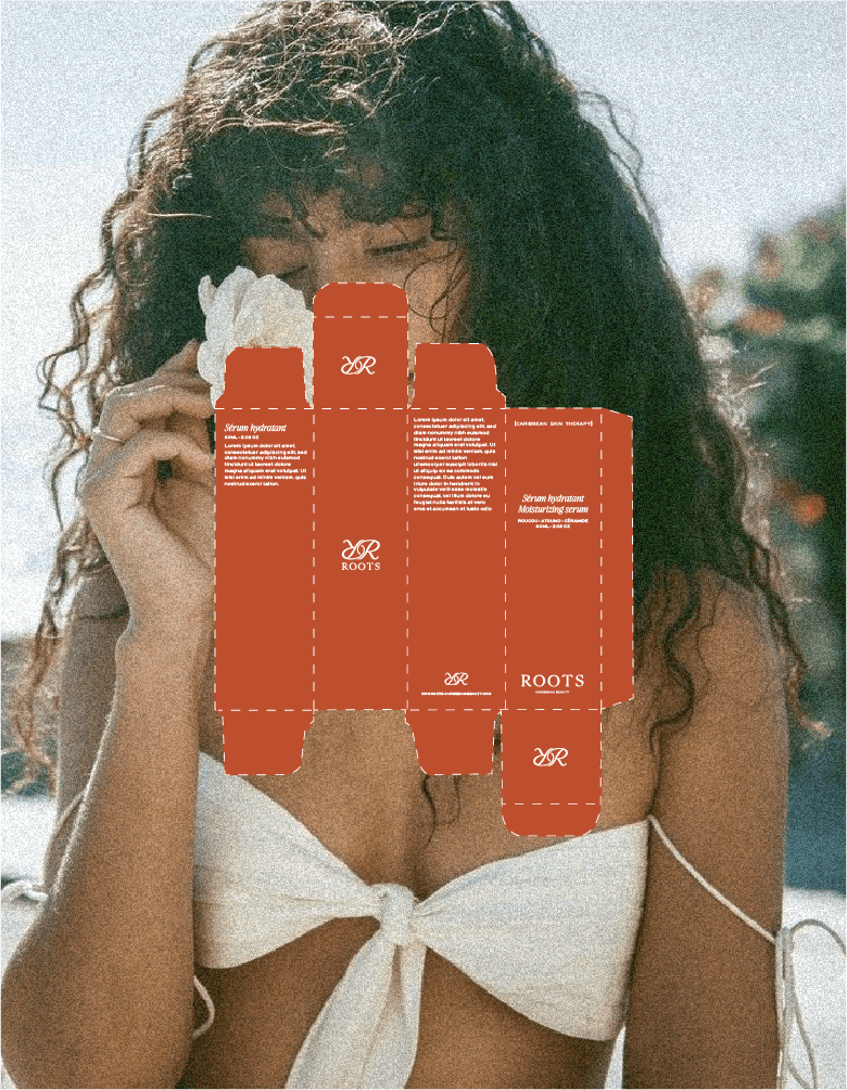 design d’identité visuelle minimaliste et chaleureux pour marque de cosmétiques naturels