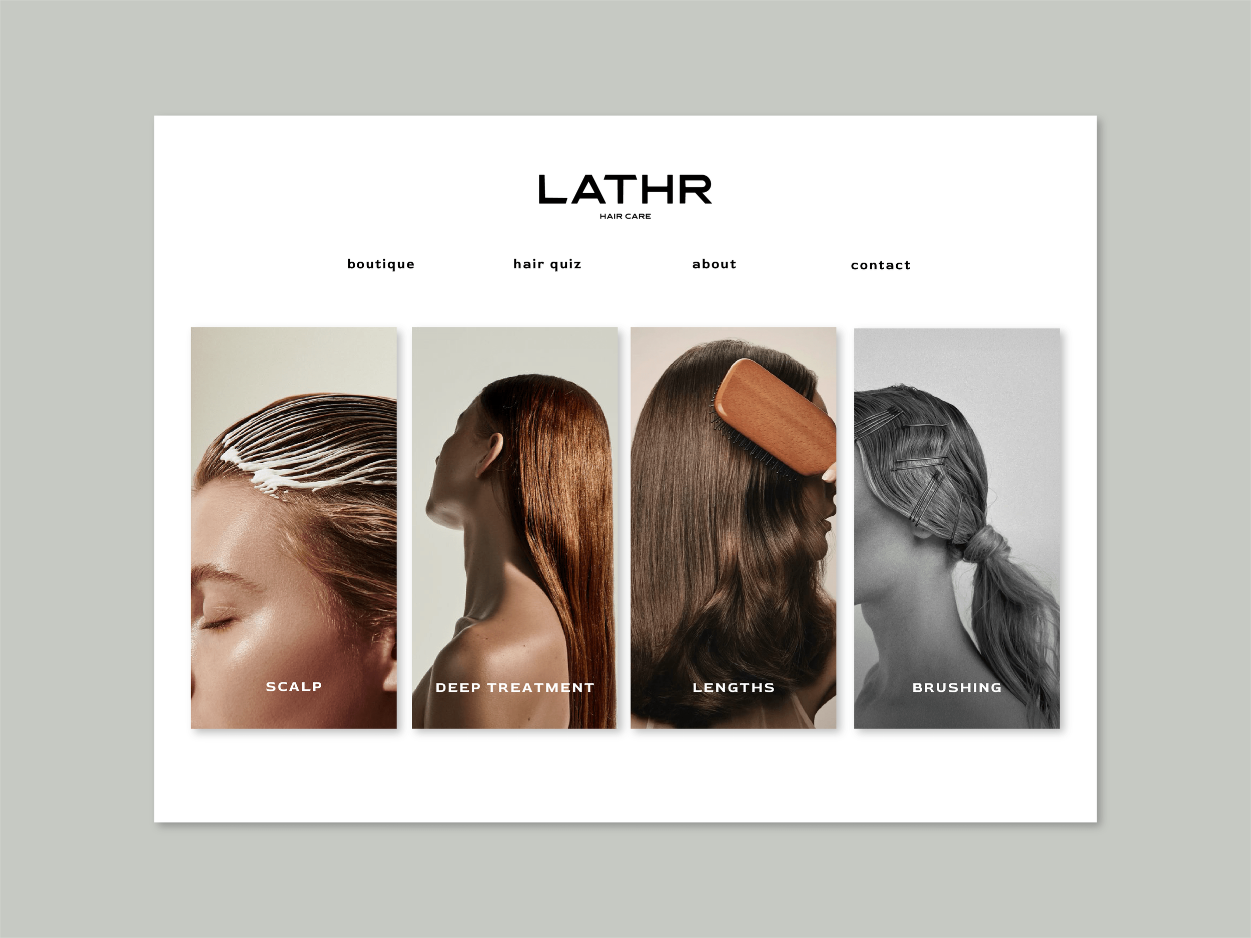 Design de section hero du site internet de lathr