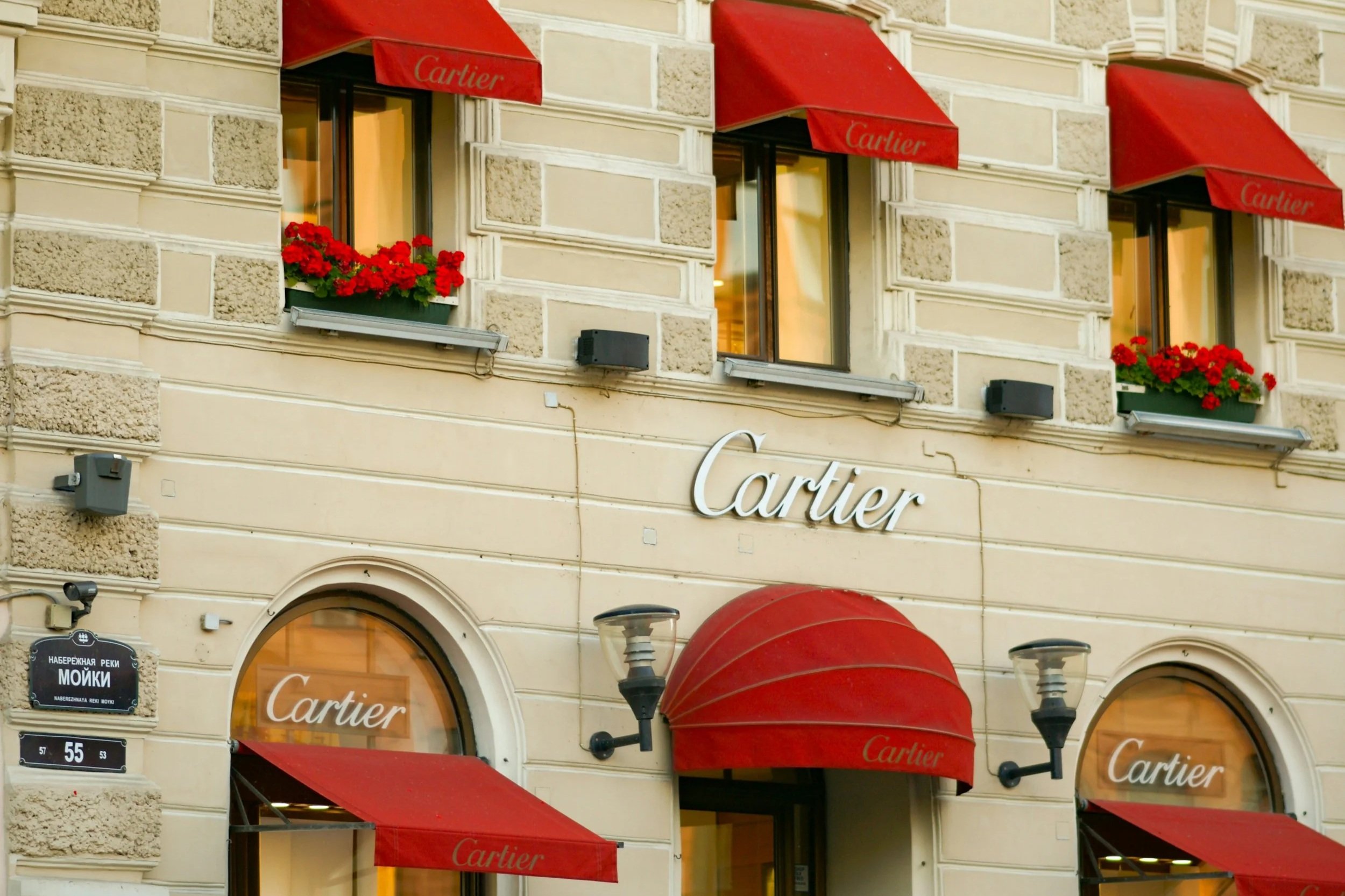 photo de la devanture de la boutique Cartier