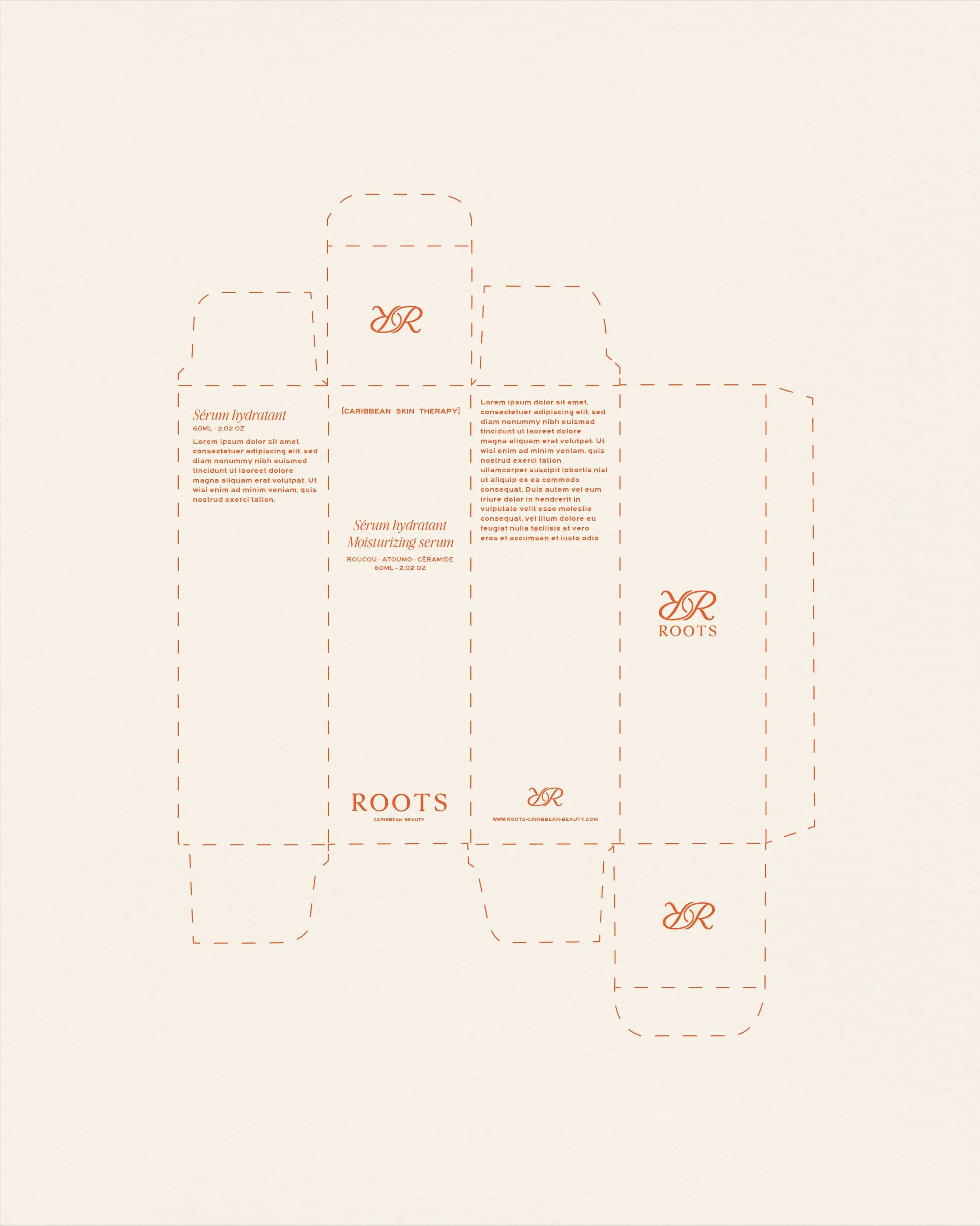 Design de packaging pour une marque de cosmétique premium