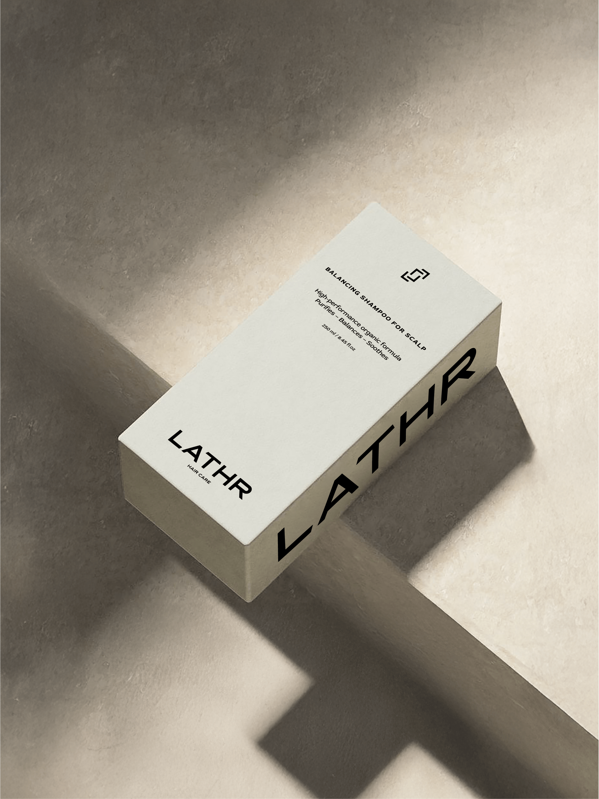Packaging pour une marque de soins pour cheveux