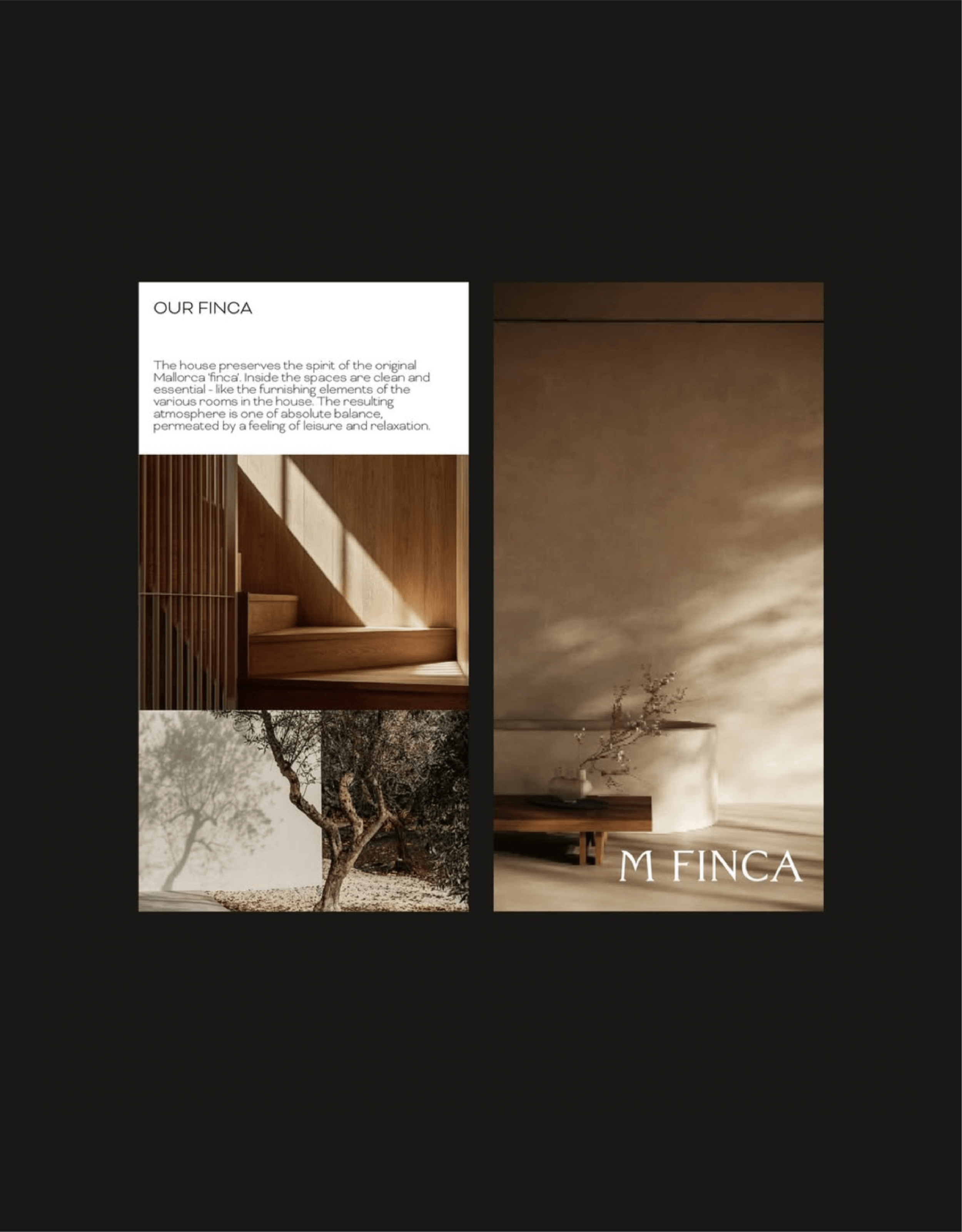 Design de la brochure de présentation de la finca