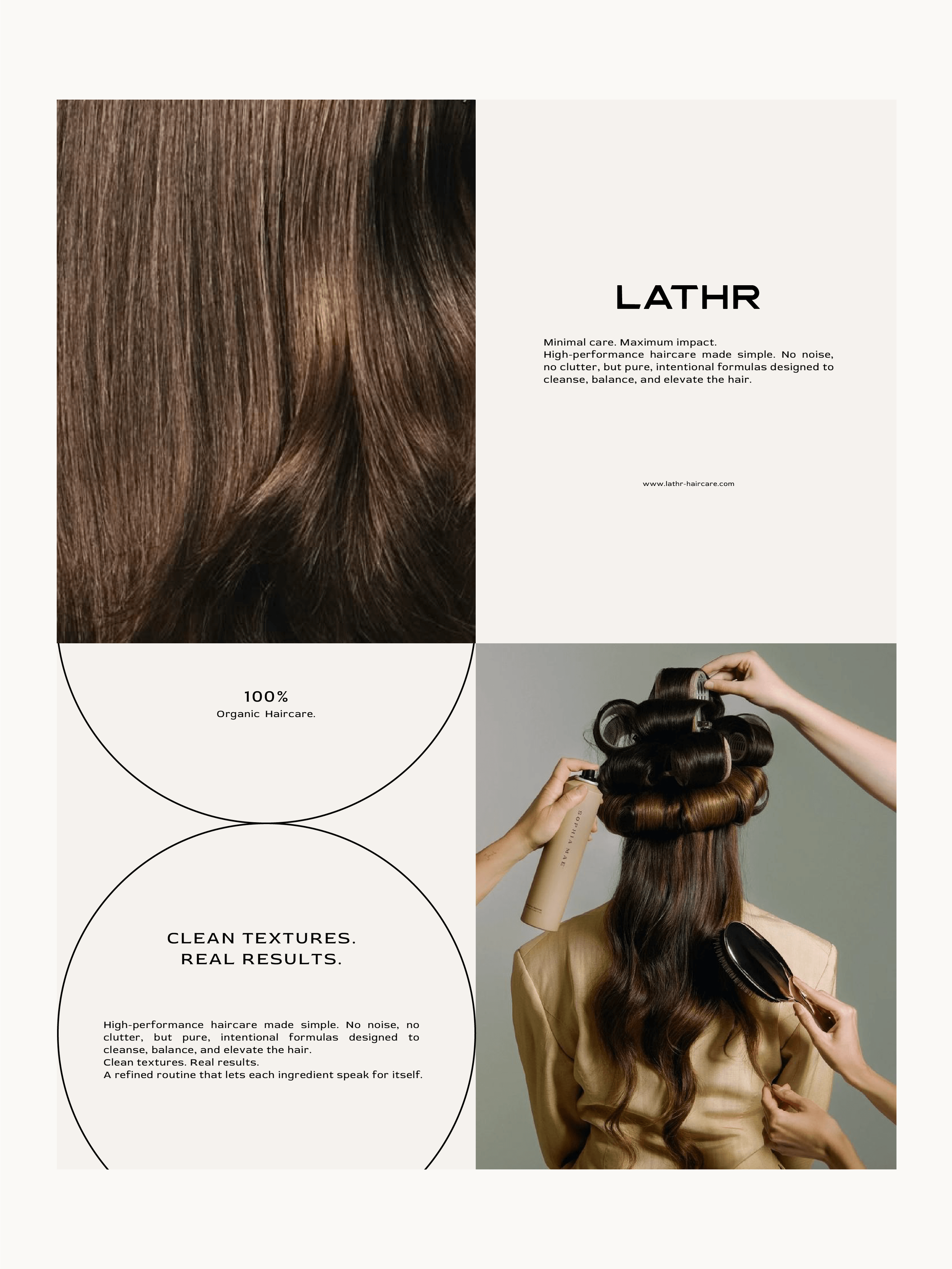Design de visuels et logos pour une marque de haircare