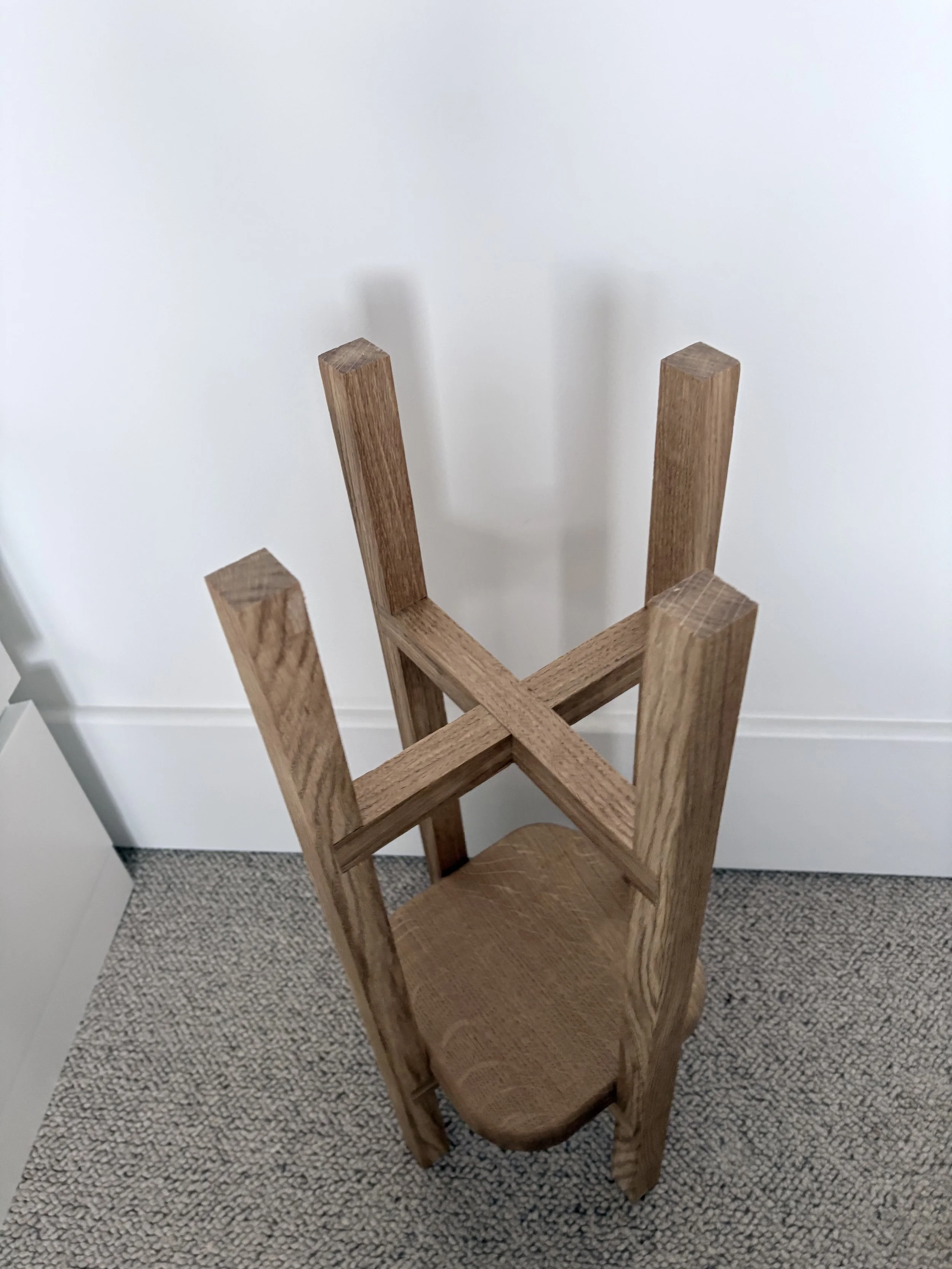 wooden indoor plant stand