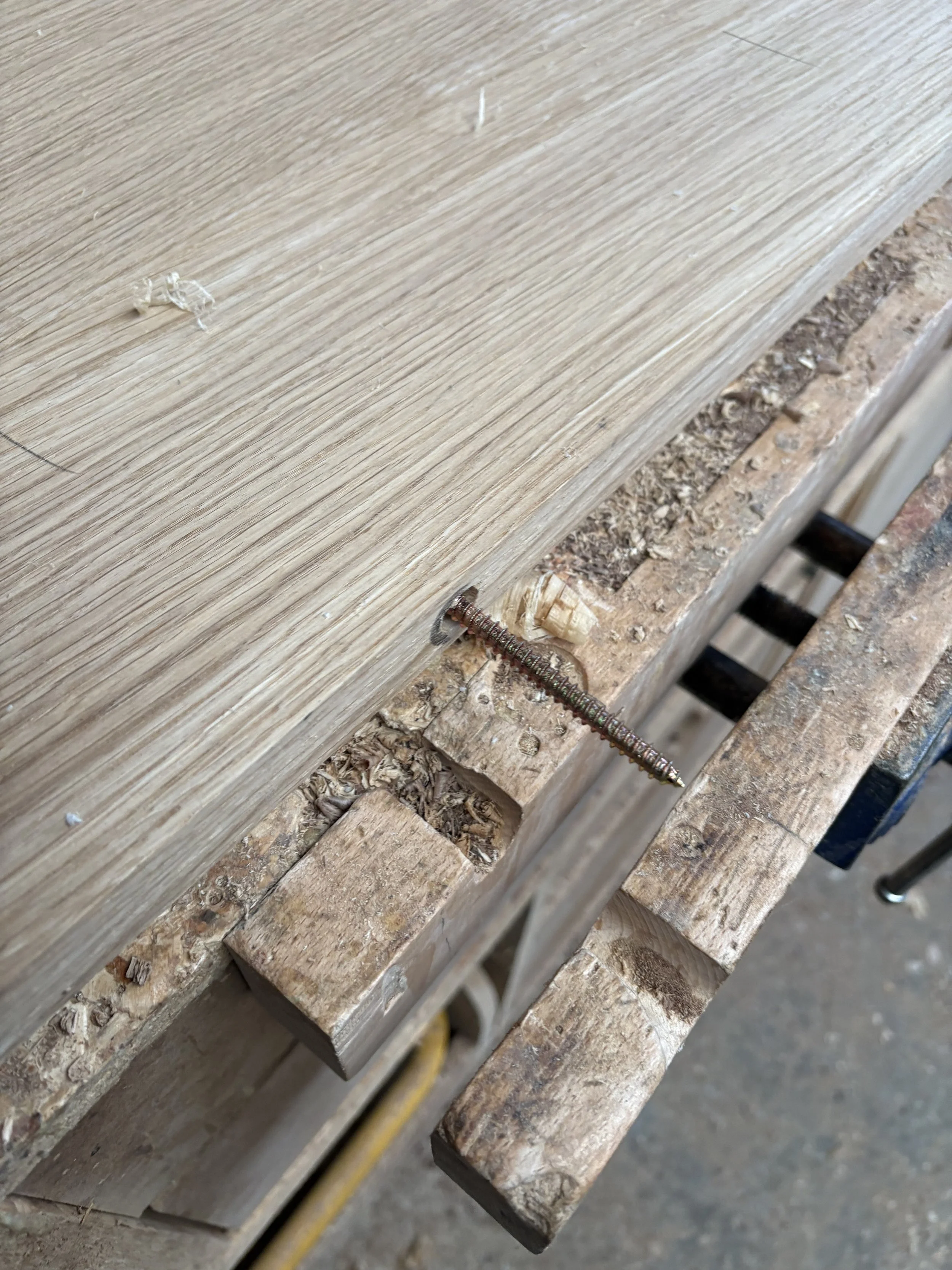 solid oak shelves floating