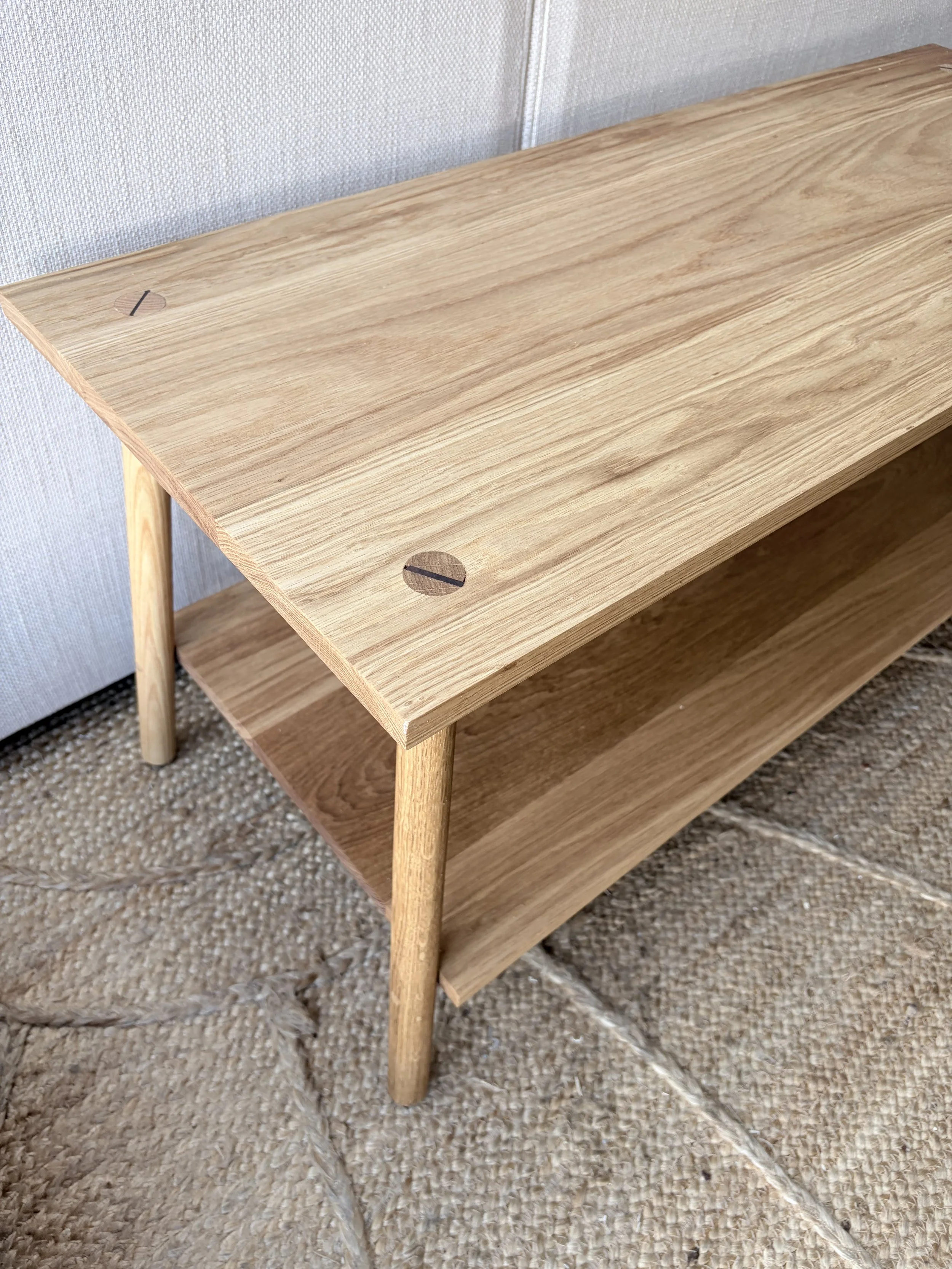 solid wooden coffee table