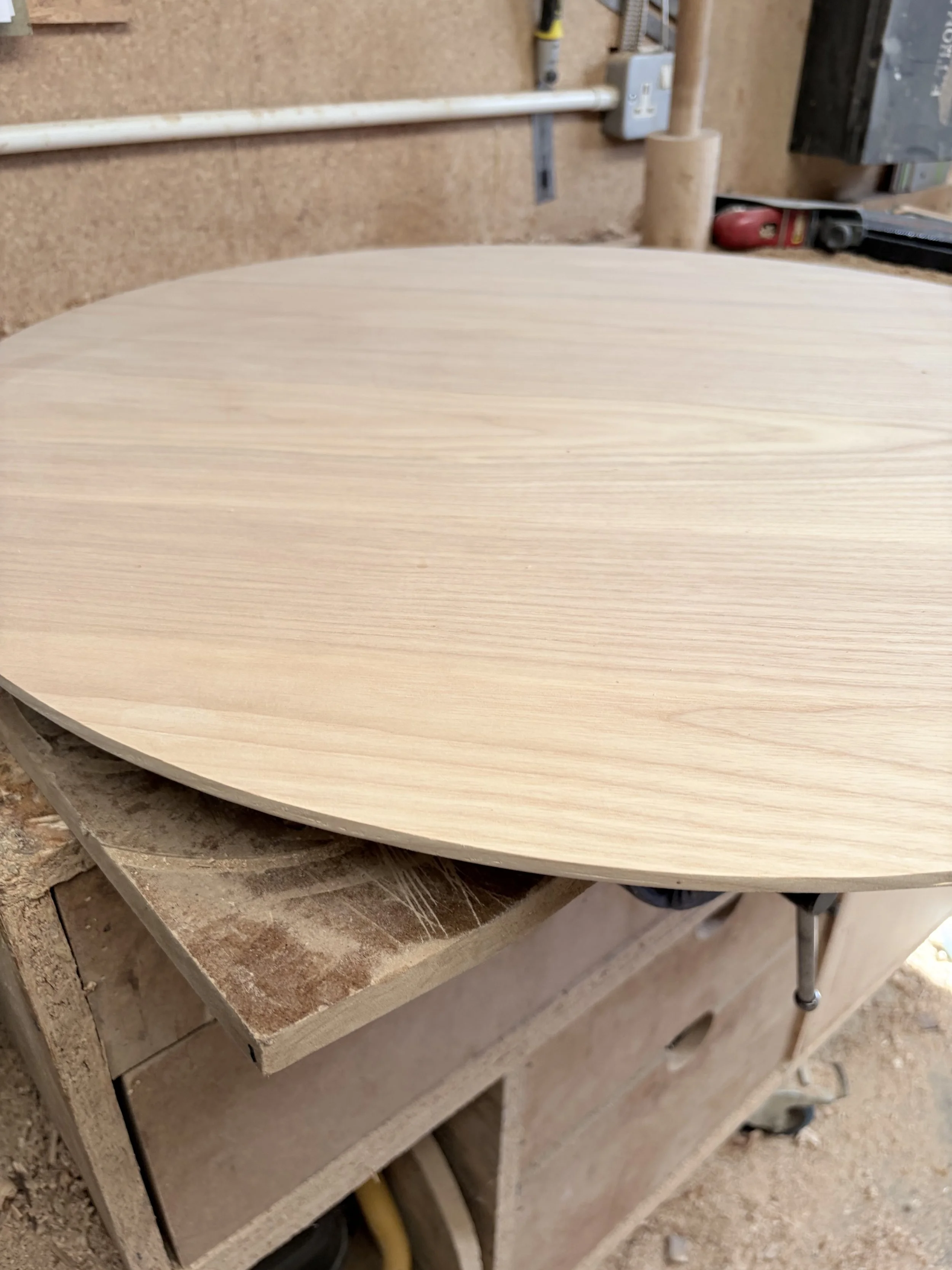 Custom Made Round Hardwood Table Tops