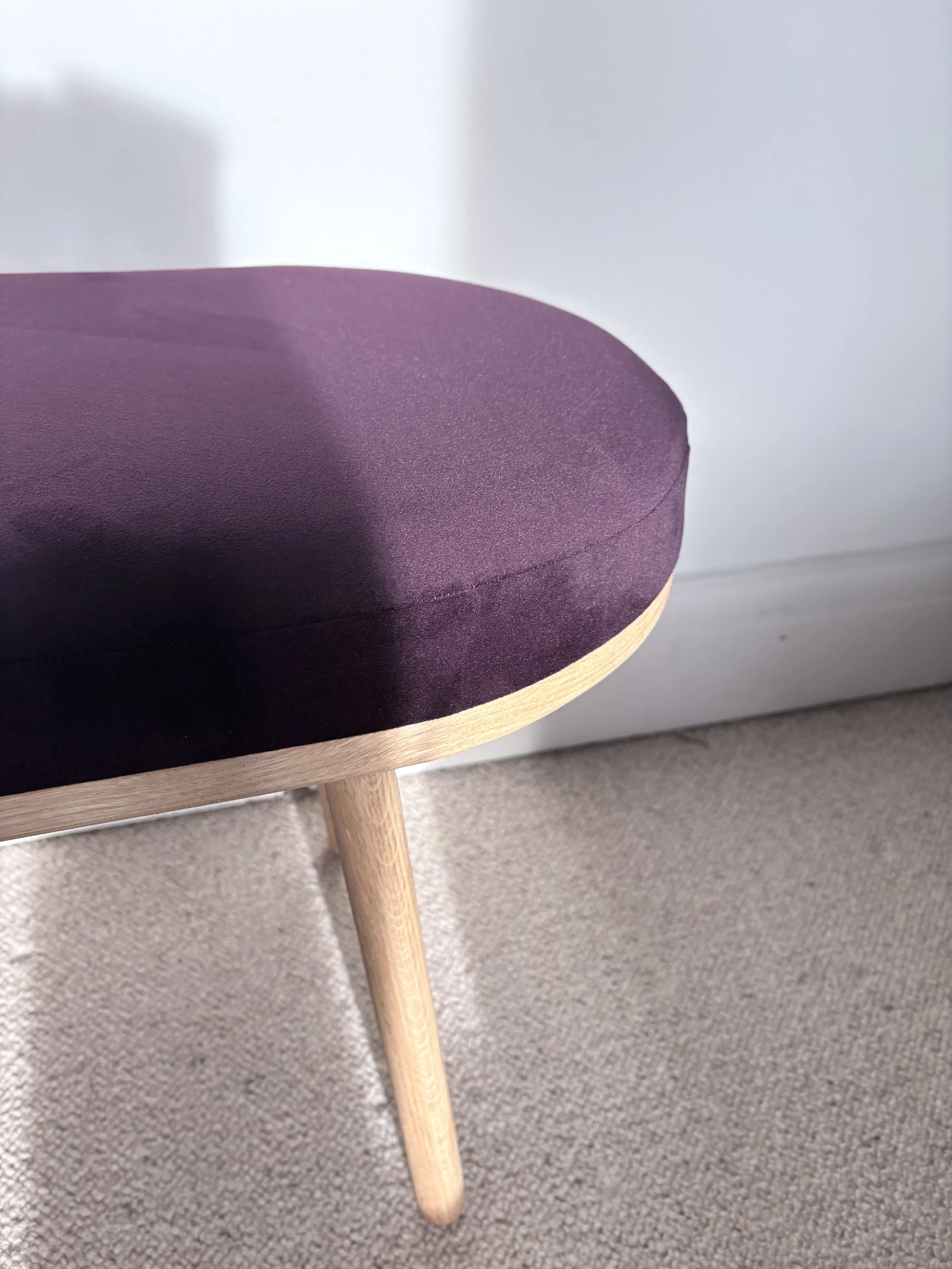 velvet bench seat cushion