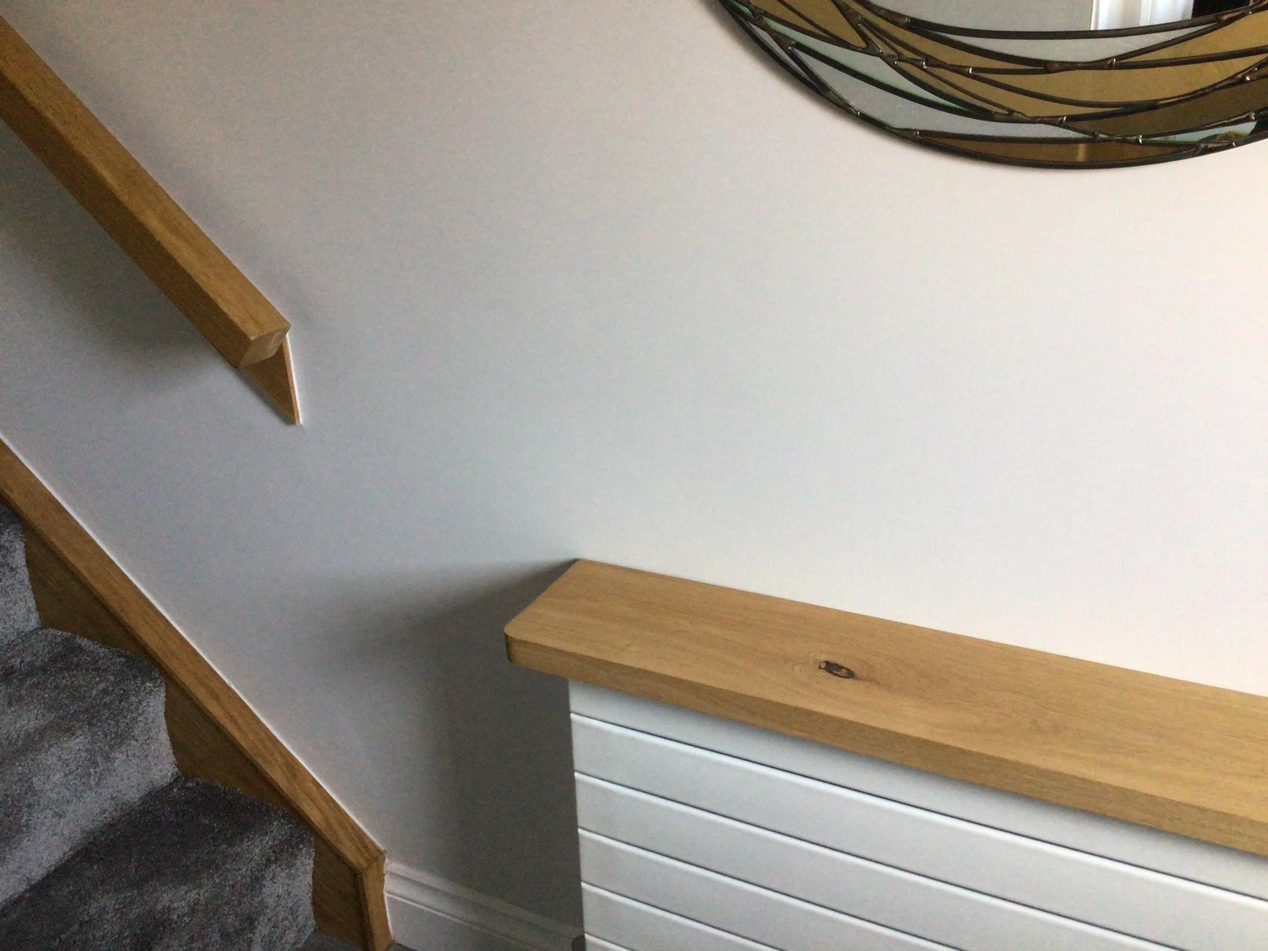 floating shelves living room