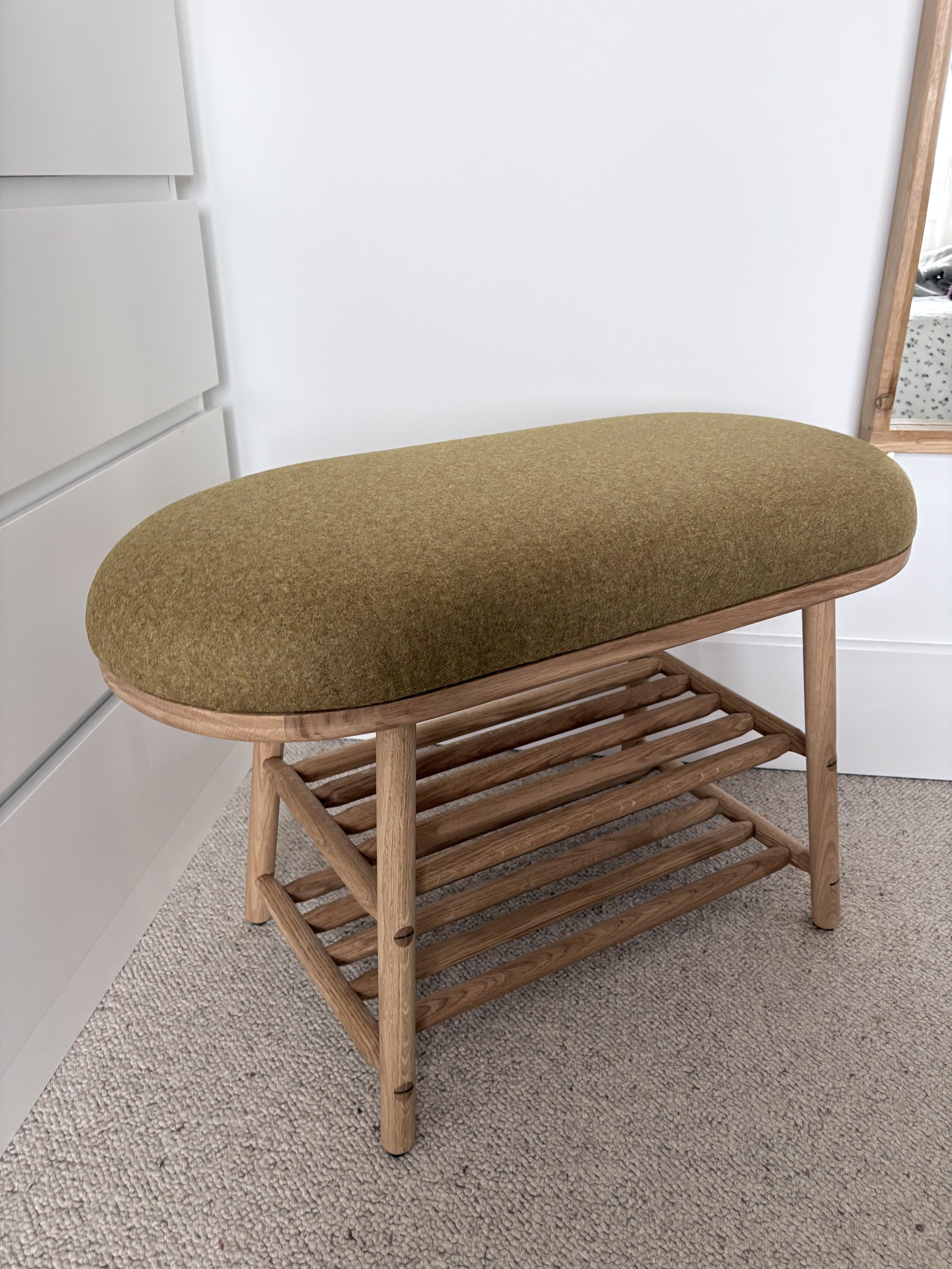 curved bench seating indoor