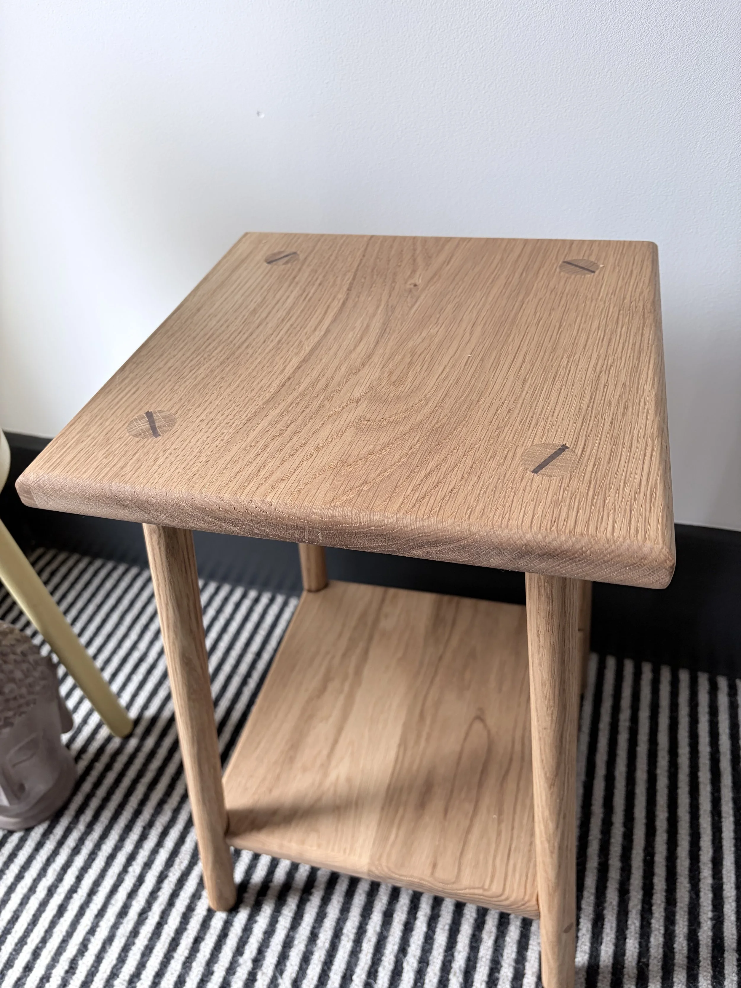 solid wood side table