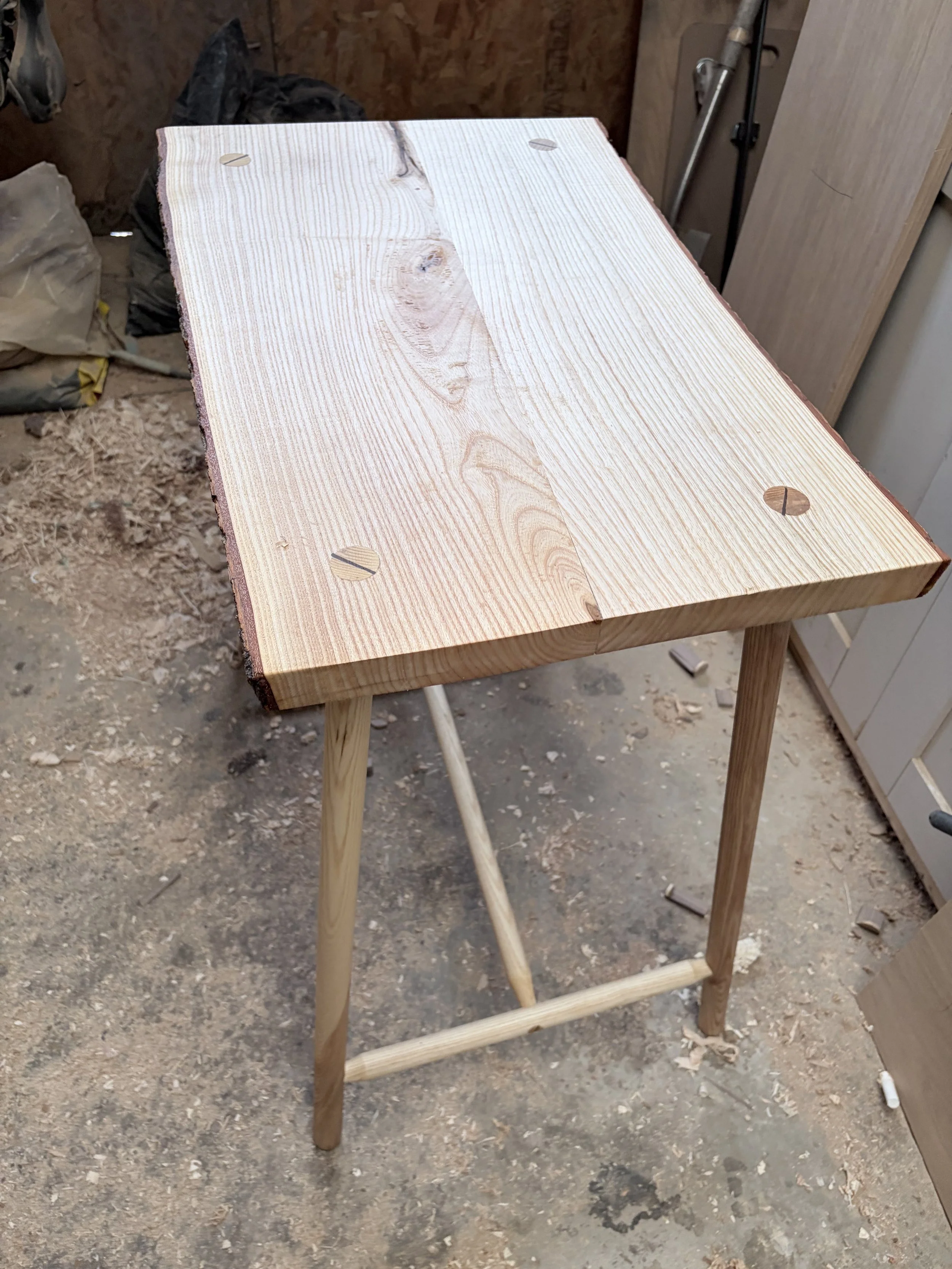 small live edge table