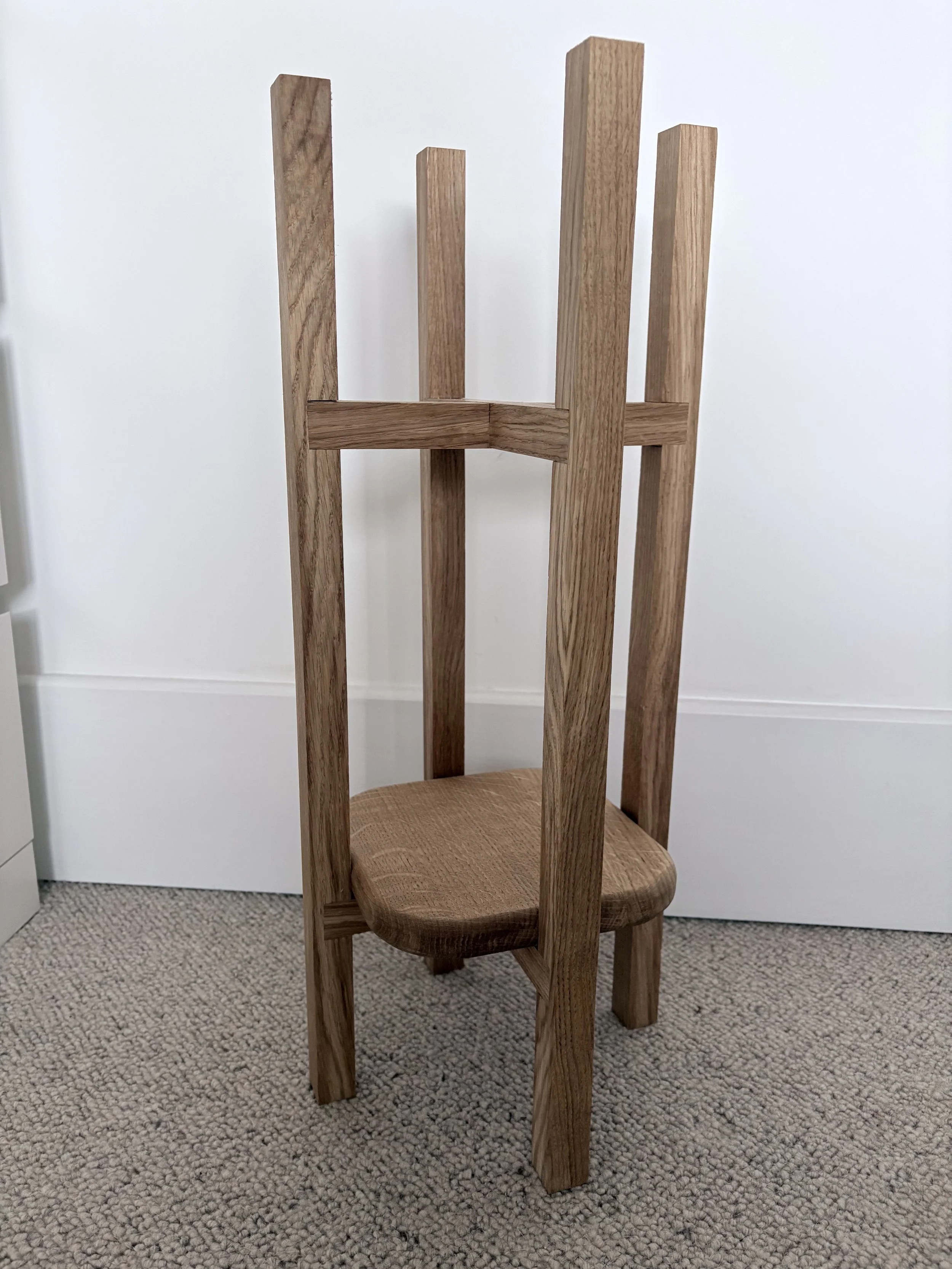 wood indoor plant stand