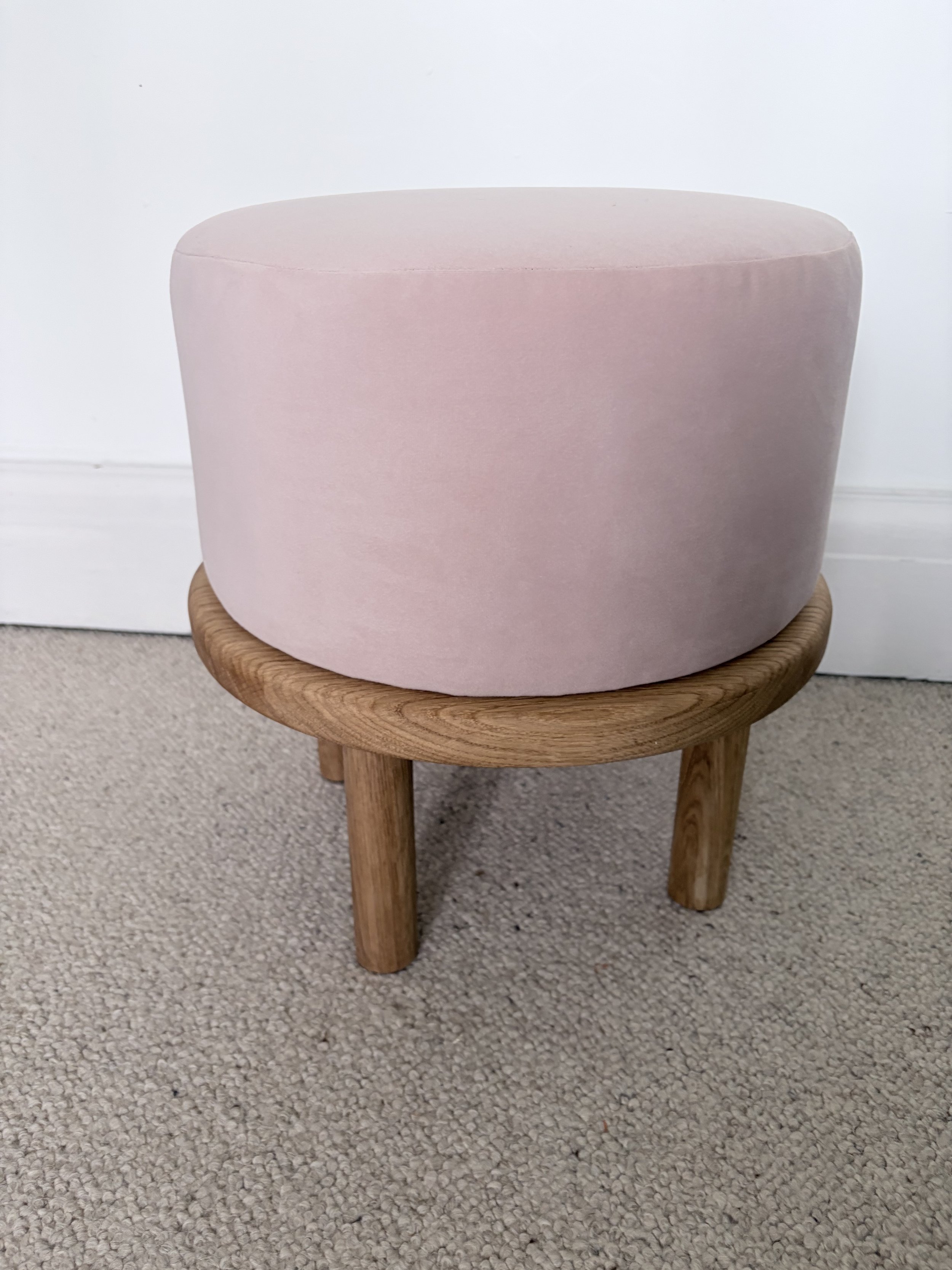 round footstool pouffe