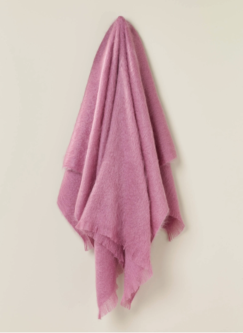 Mohair Throw Sage Heather