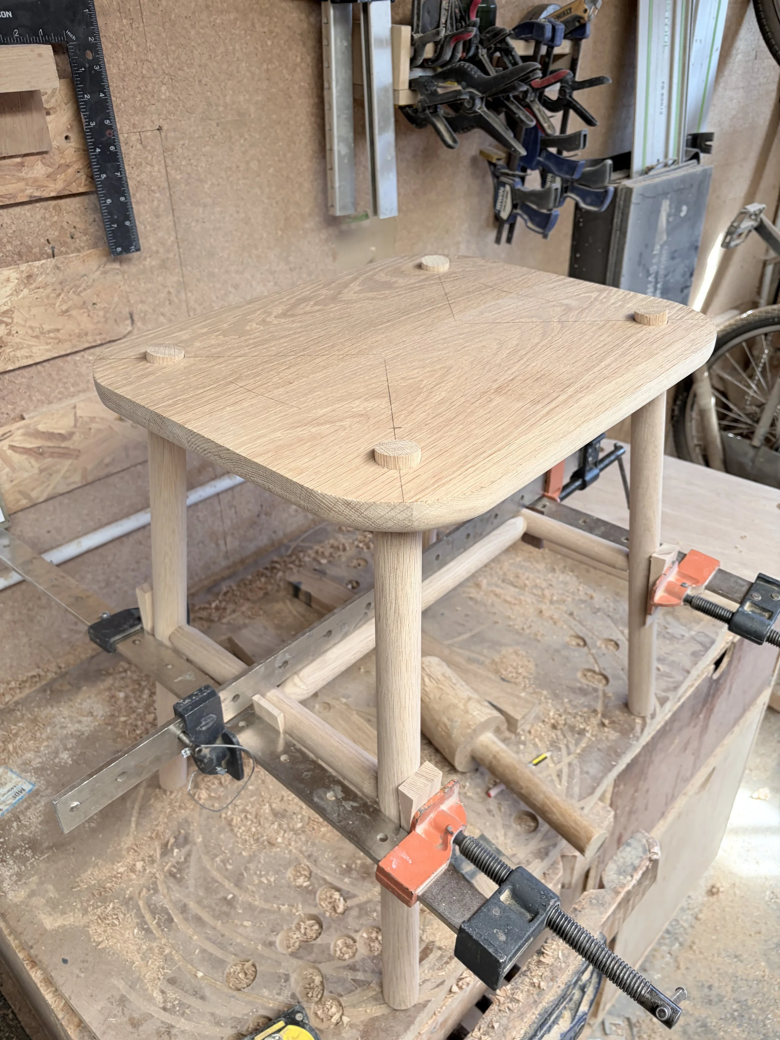 scandinavian wooden side table