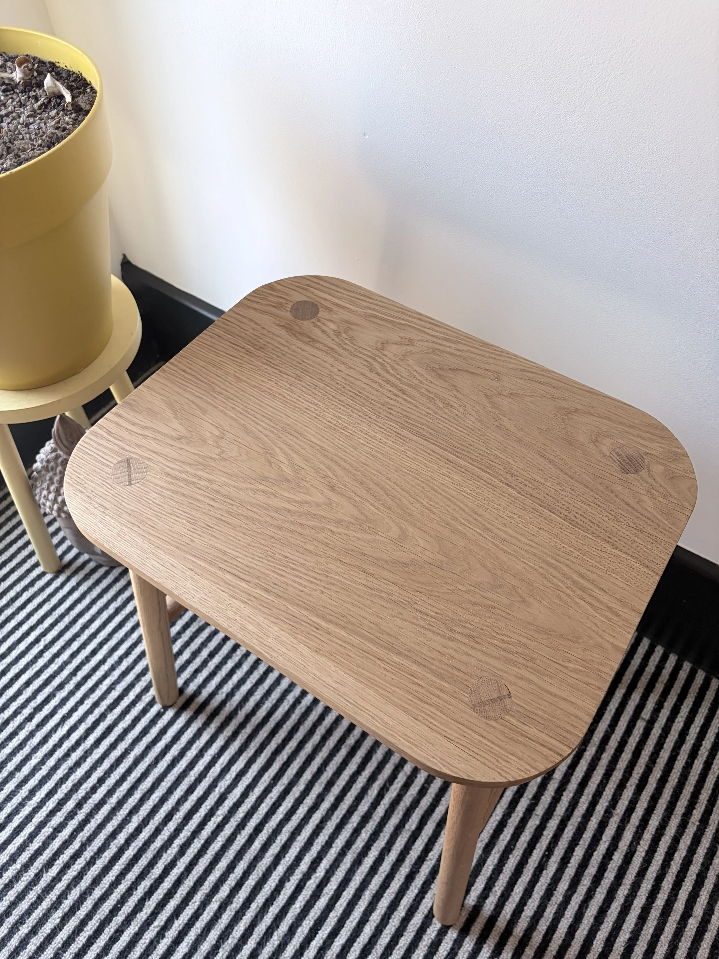 scandinavian wooden side table