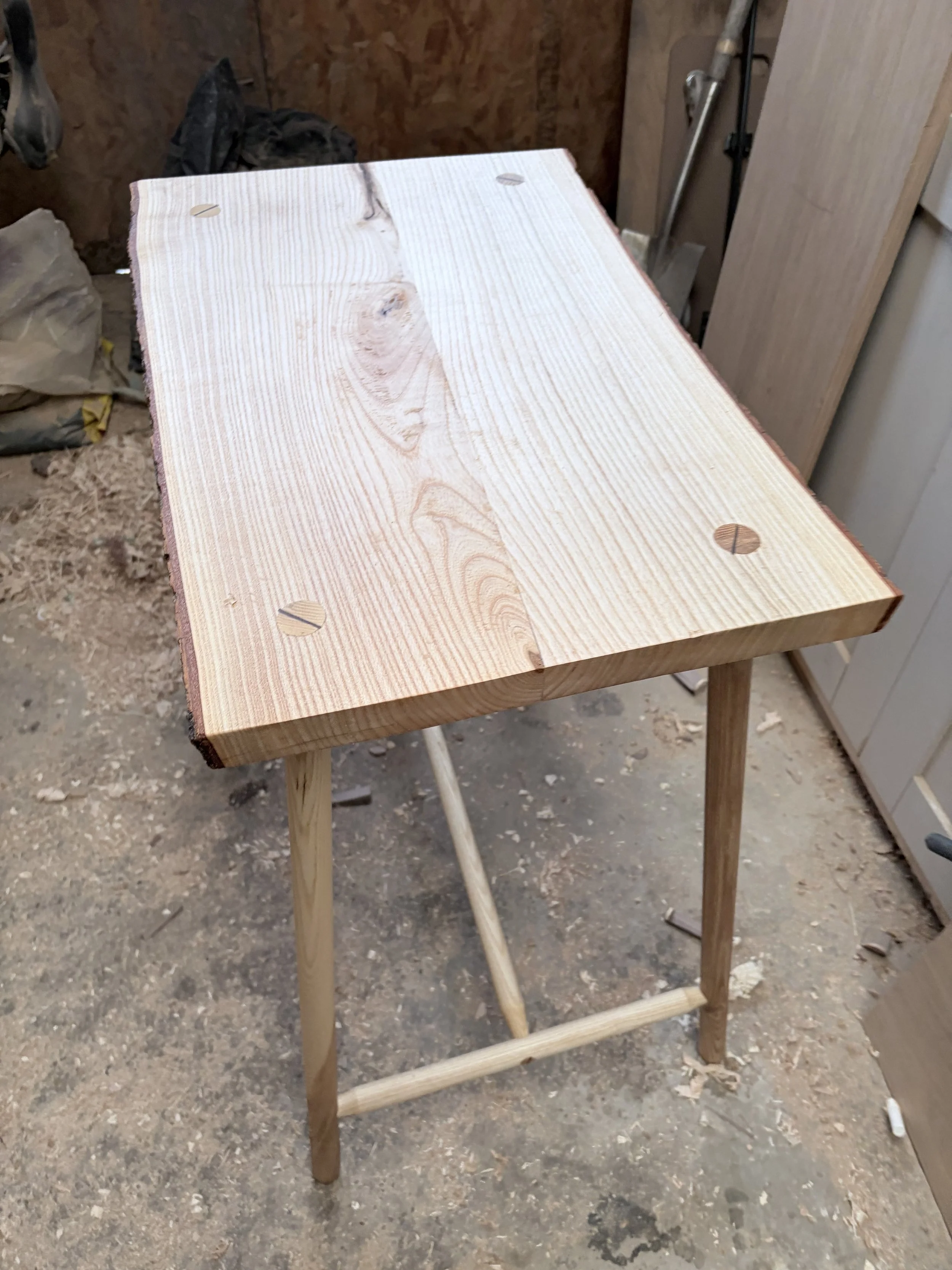 custom live edge table