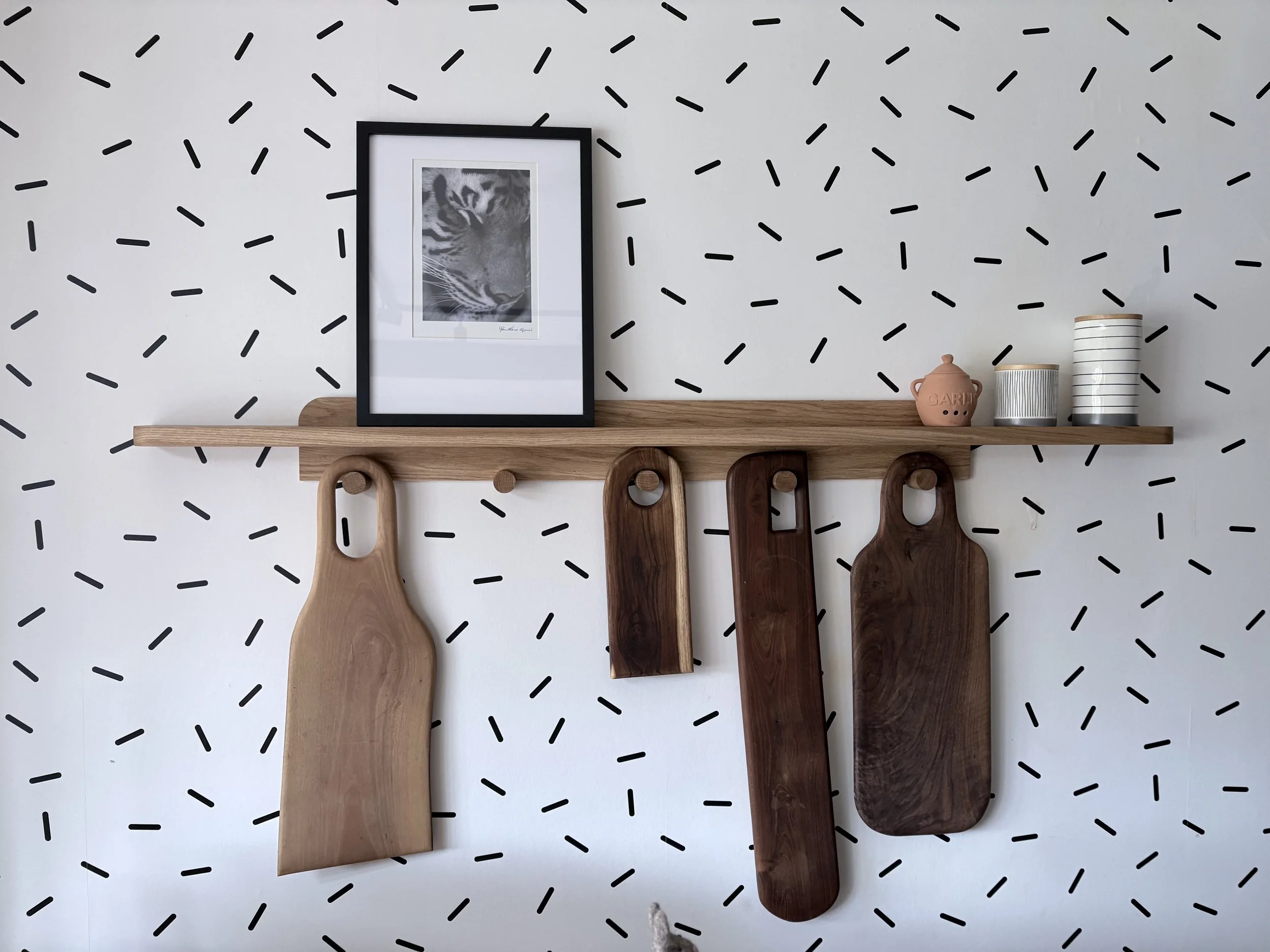Oak Kitchen Shelf