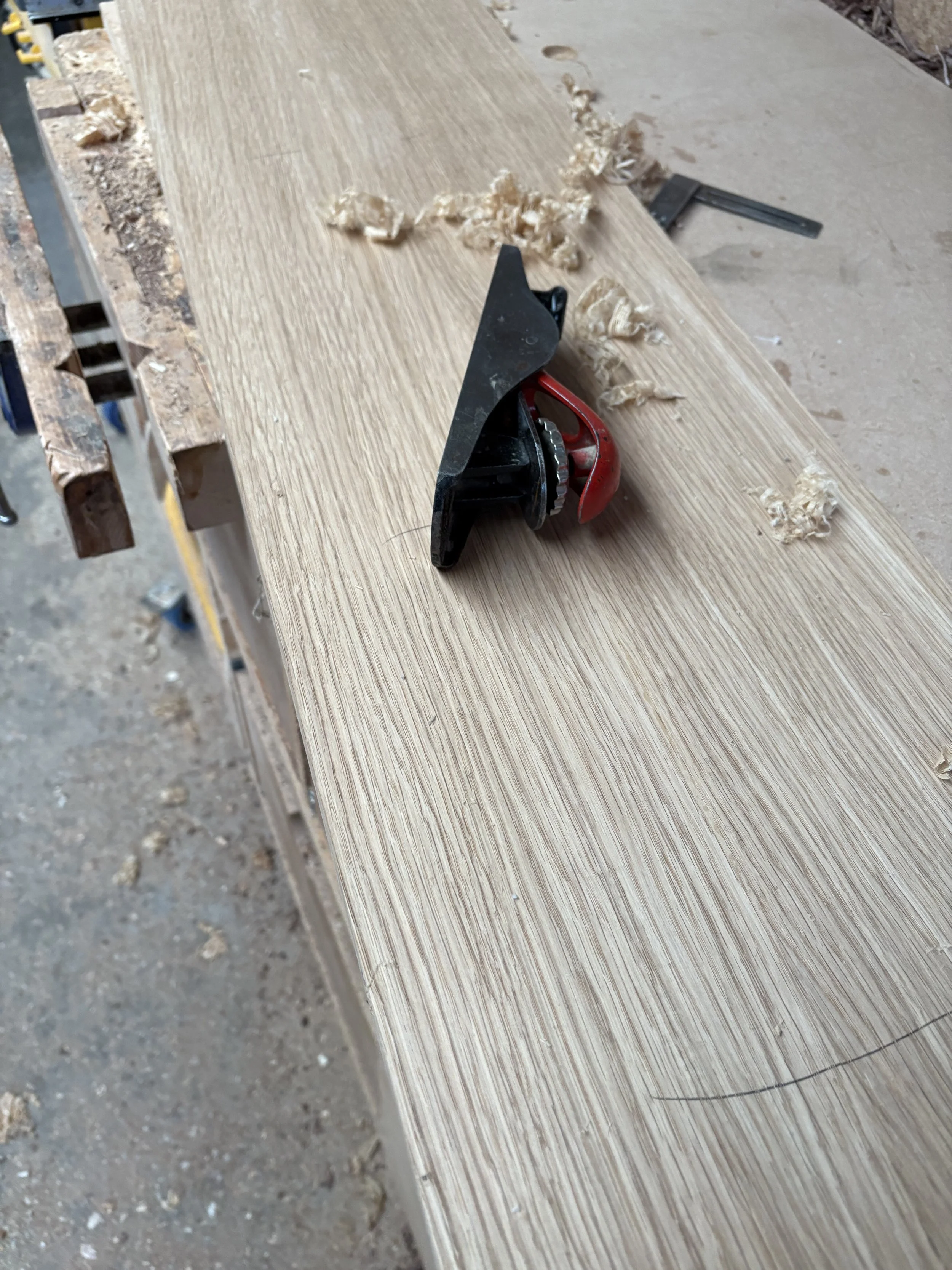 solid oak shelves floating