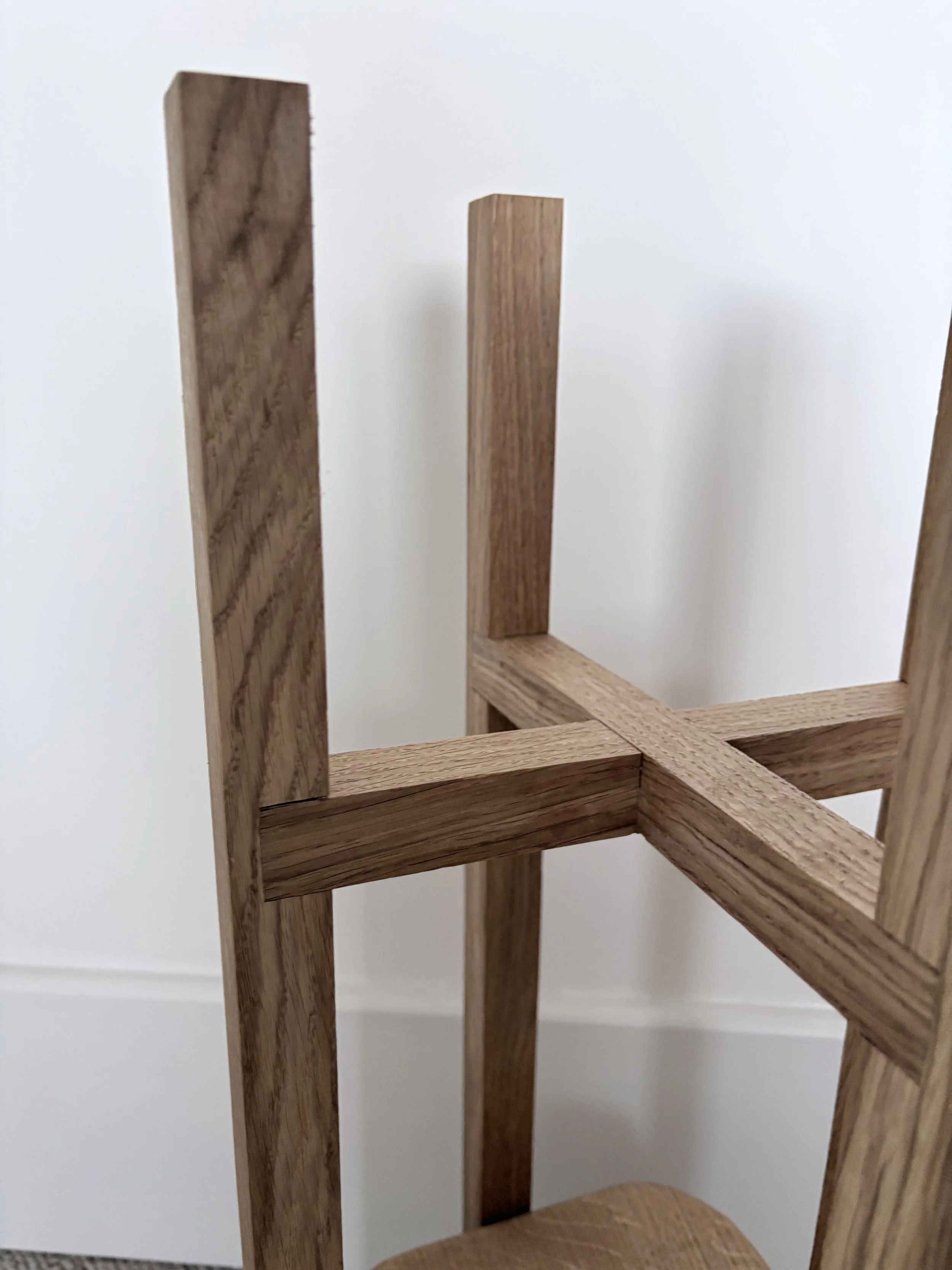 wood indoor plant stand with shelf