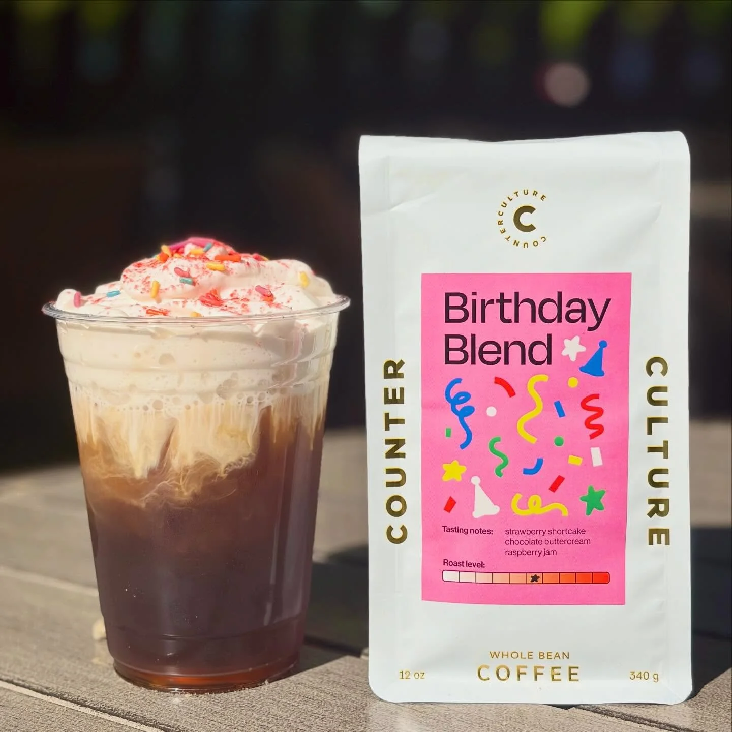 To help celebrate our good buddies @counterculturecoffee we&rsquo;ve created a flash brewed birthday blend with a splash of vanilla and topped with strawberry cold foam and SPRINKLES! 🎉🎂🎈Happy Birthday pals! - Lot 63