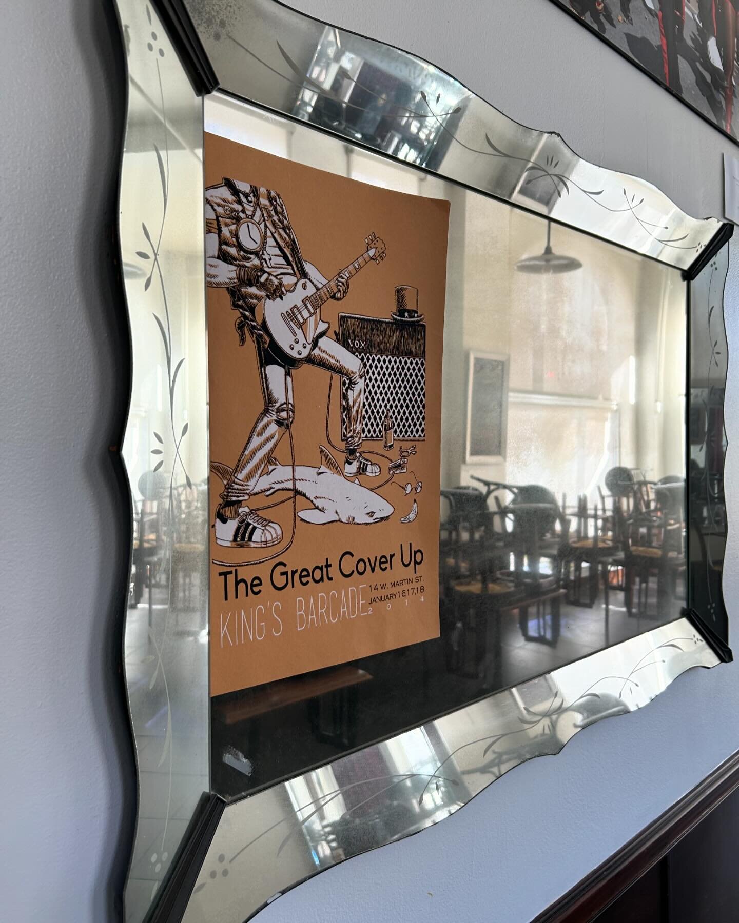 Open today lunch 11:30-3 and dinner 5-9:30. Don&rsquo;t forget the #greatcoverup is @kingsraleigh tonight! 

A couple of posters from the @troubleberger archives and the Capital Club 16 treasure vault&hellip; the first one is 2014! 

#raleigh 
#downt