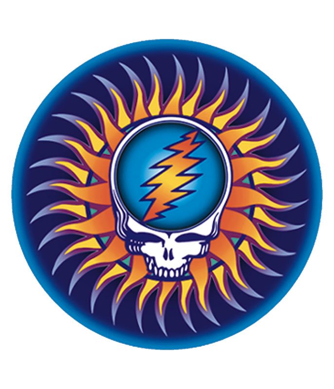 Grateful Dead Steal Your Face Sun Sticker