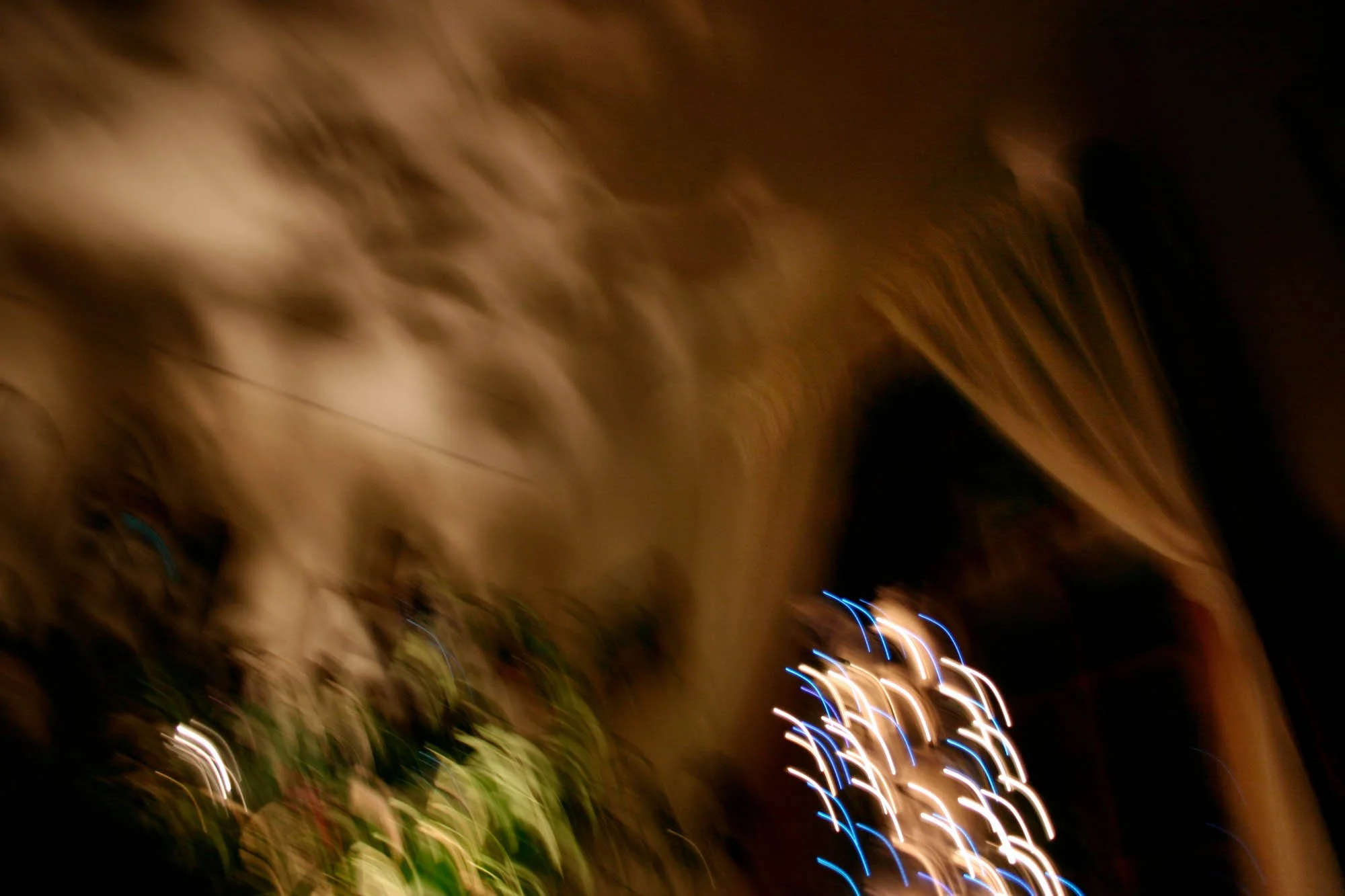 Curtain & Holiday Lights