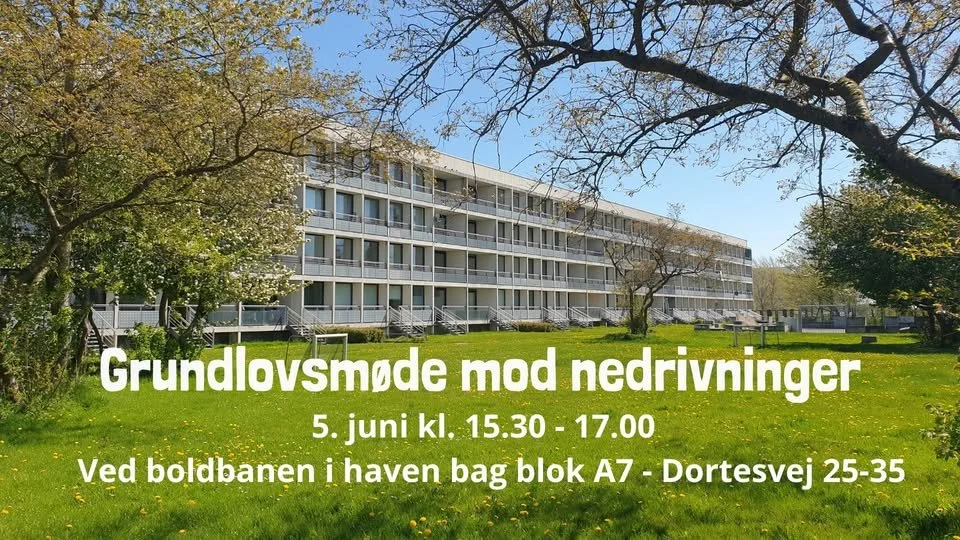 Grundlovsdag mod nedrivninger i Gellerup
