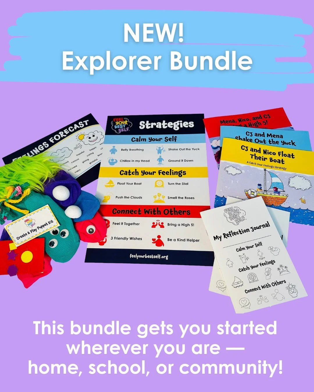 We are excited to share our two FYBS Bundles!

🔹 Our brand-new Explorer Bundle is a perfect introduction to our FYBS resources to get you started wherever you are&mdash;home, school, or community!
🔹 The Facilitator Bundle has everything a teacher o
