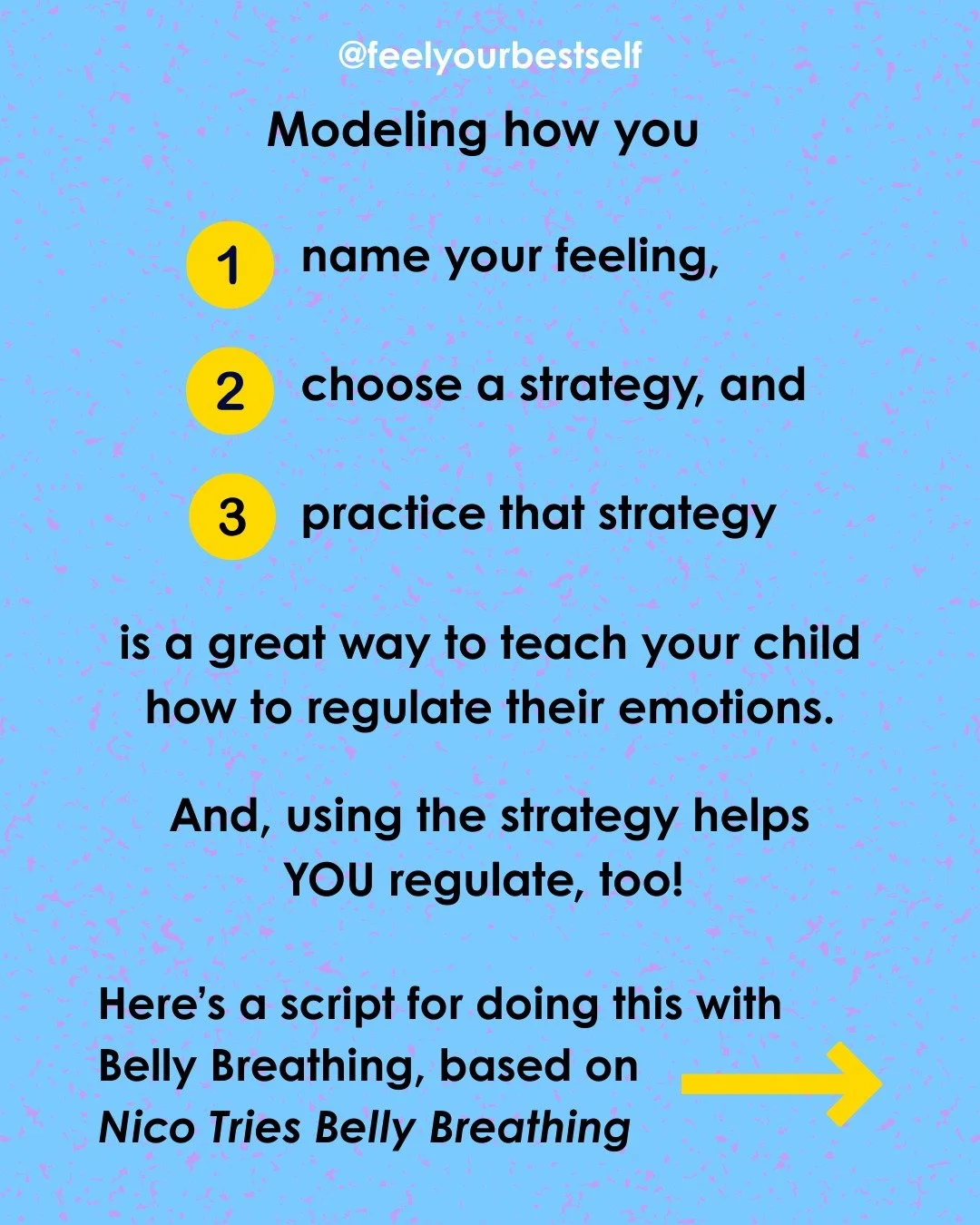 Meltdowns happen (for kids and grown-ups). What matters is how we handle them. 

Next time big feelings start take over, try this simple 3-step process:
1️⃣ Name the feeling
2️⃣ Choose a strategy
3️⃣ Practice it together

Swipe through to see how you