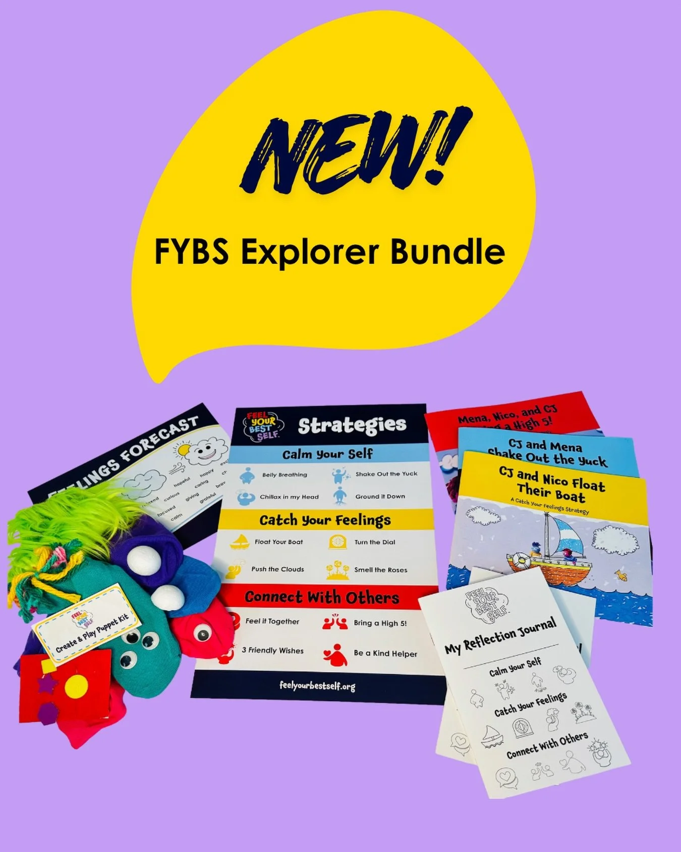 Looking for an easy gift for a caregiver or family? 🎁Check out our new Explorer Bundle! With some of our FYBS favorites, this bundle gets you started wherever you are&mdash;home, school, or community! Shop at the link in our bio.