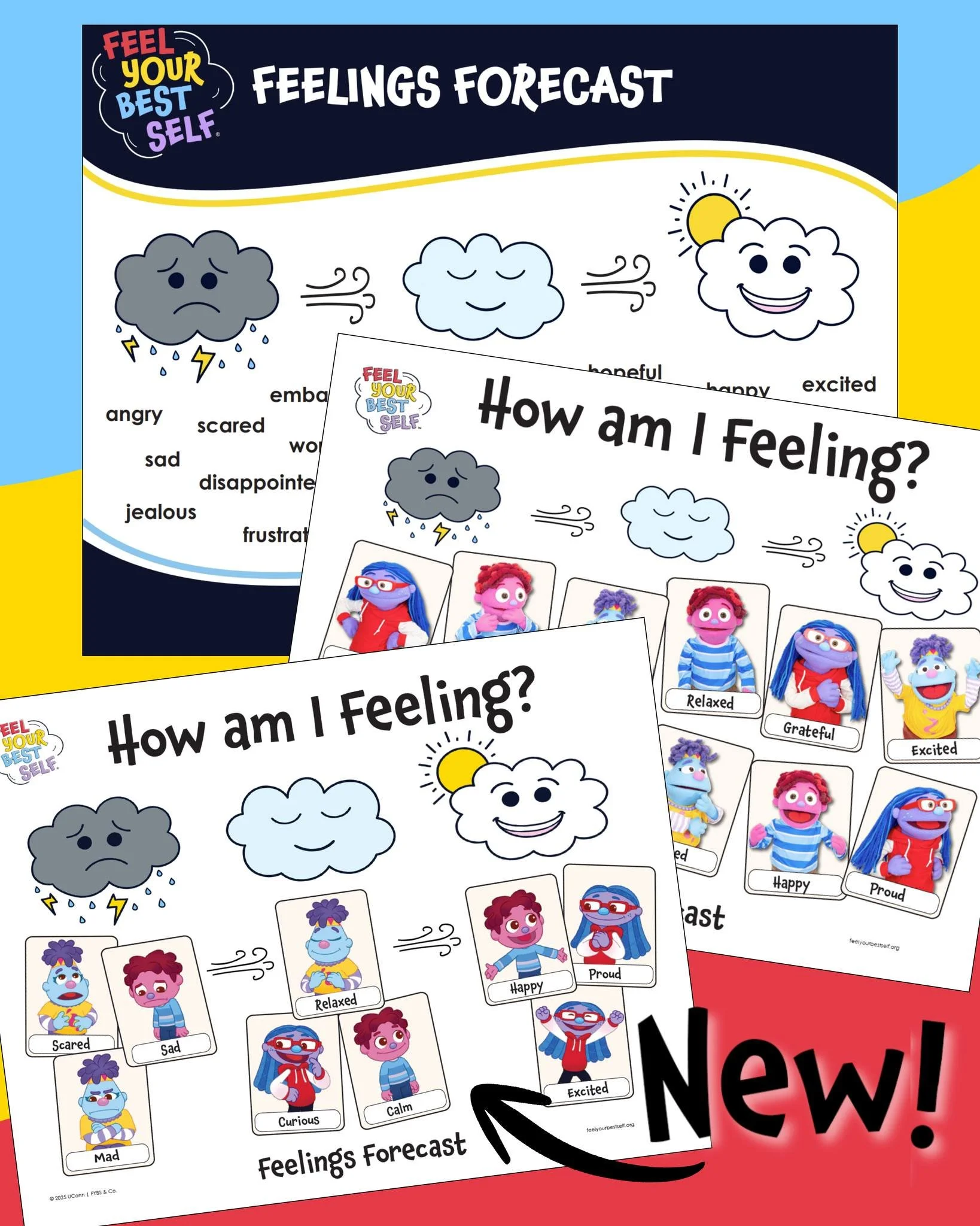 For our youngest learners, we've created a brand-new Feelings Forecast featuring animated characters and a simpler structure. With three versions of this popular visual, you're bound to find one that fits your preference!

Check it out by clicking th