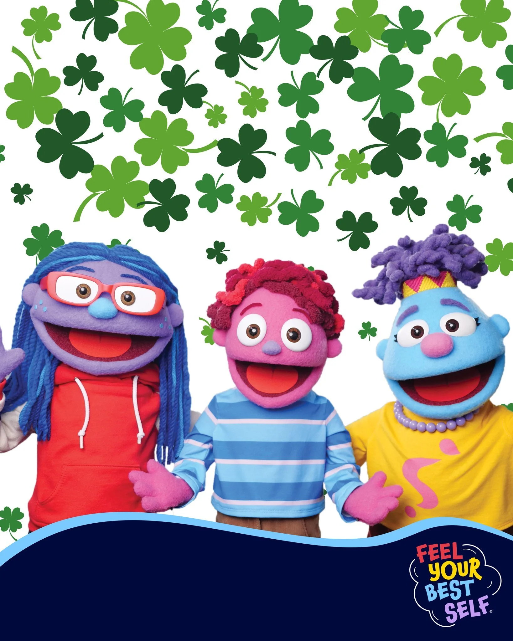 🍀CJ, Mena, and Nico are lucky to have such great friends! If you're feeling lucky to have special friends in your life, try bringing them a High 5 or sending them 3 Friendly Wishes! 🍀