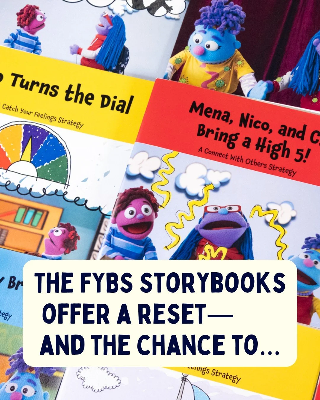 Out with the overwhelm. In with the calm. Reach for the FYBS storybooks when kids need a reset. This month, the more you buy, the more you save in our Spring FYBS Storybook Sale! 🌷Link in bio.