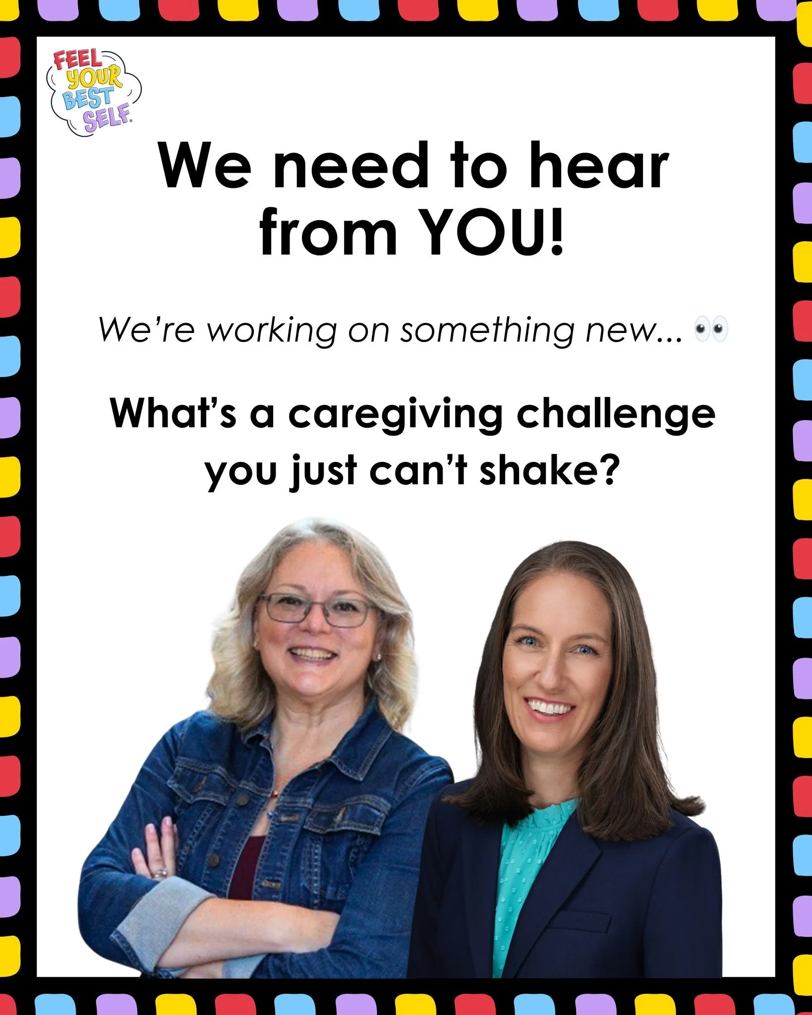 Something new is coming &mdash; but first, we need to hear from you. 🙌

What's a caregiving challenge you just can't shake? 

Drop it in the comments ⬇ or fill out the form 🔗 in the story.

Your experiences are shaping what's next!