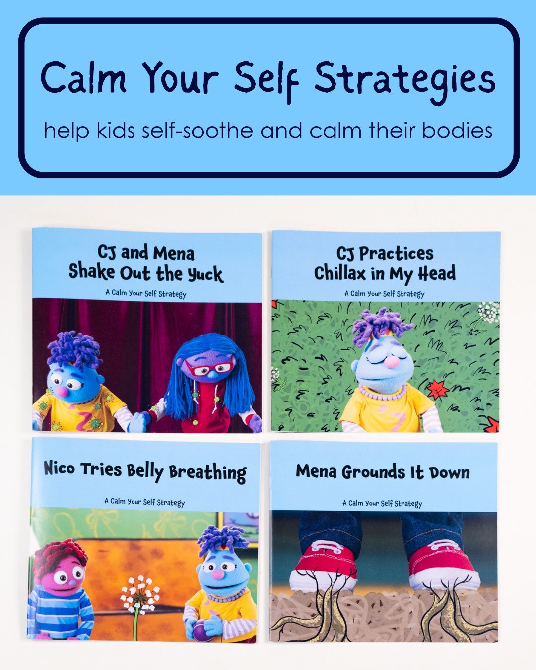 When kids need help calming their bodies&mdash;start here!📚

The Calm Your Self storybooks help kids practice simple ways to settle, soothe, and reset.

They are perfect for moments like: before bed, after a tough day, or when kids need a reset.

Ou