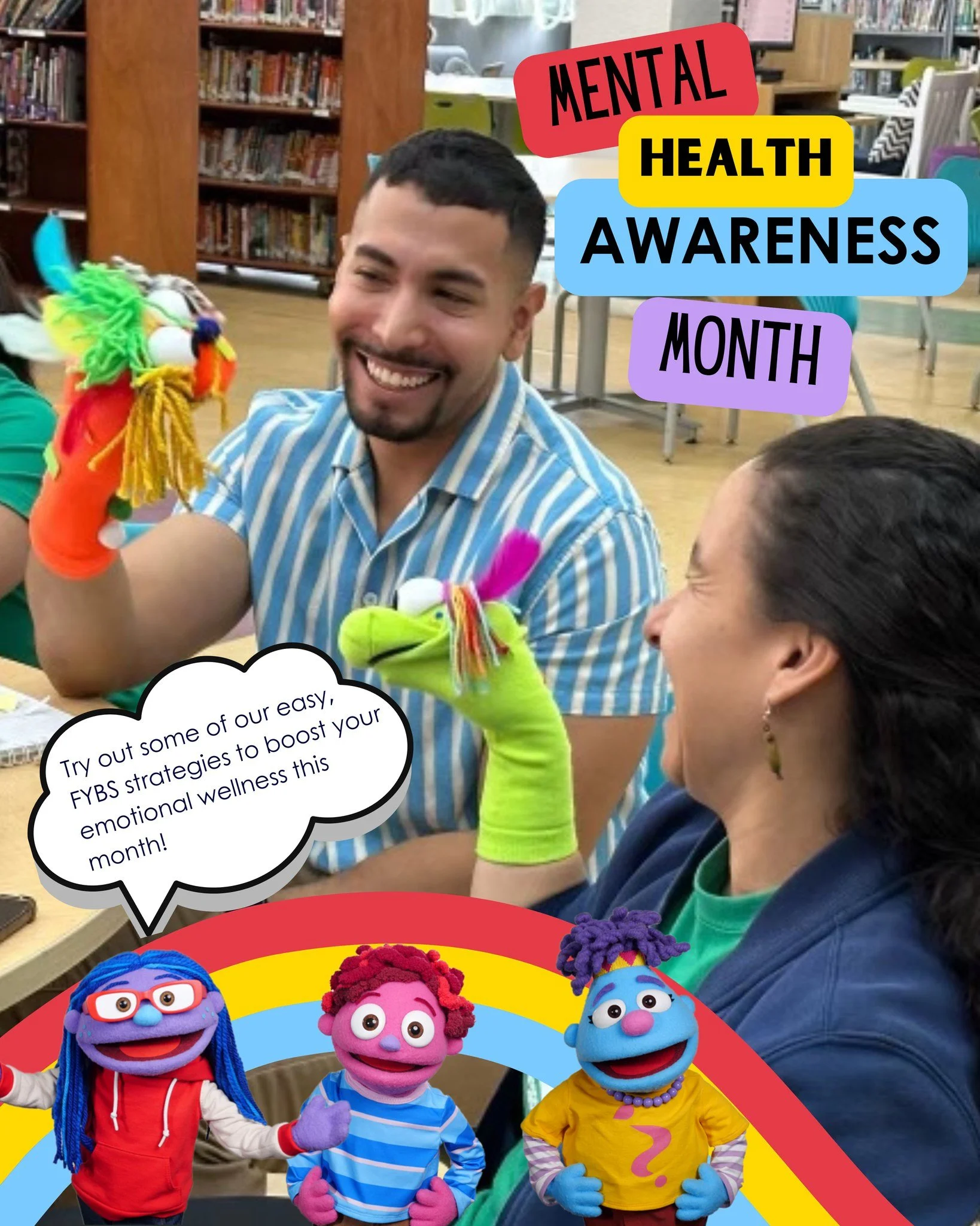 🌟 It's the first day of Mental Health Awareness Month! 🌟

Feel Your Best Self is kicking things off with a reminder that small strategies can make a BIG difference. 🧠

This month, take a moment to care for your mind, connect with others, and try o