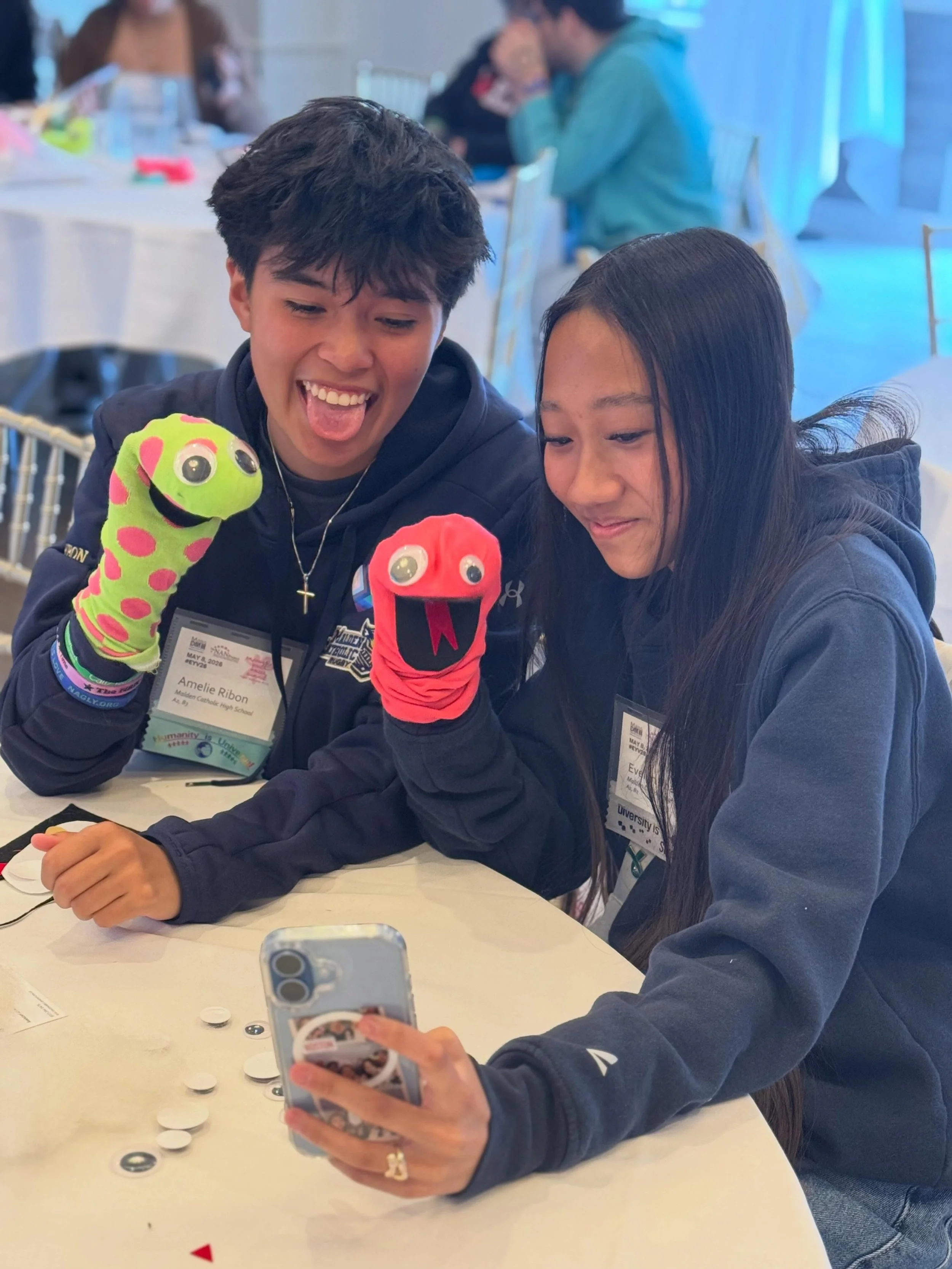 Last Friday, we had the best time at The Nan Project&rsquo;s annual Empowering Youth Voices Summit hosting a puppet-making workshop with an amazing group of high school students! 💛 

FYBS is for all ages&mdash;because no matter how old you are, ever