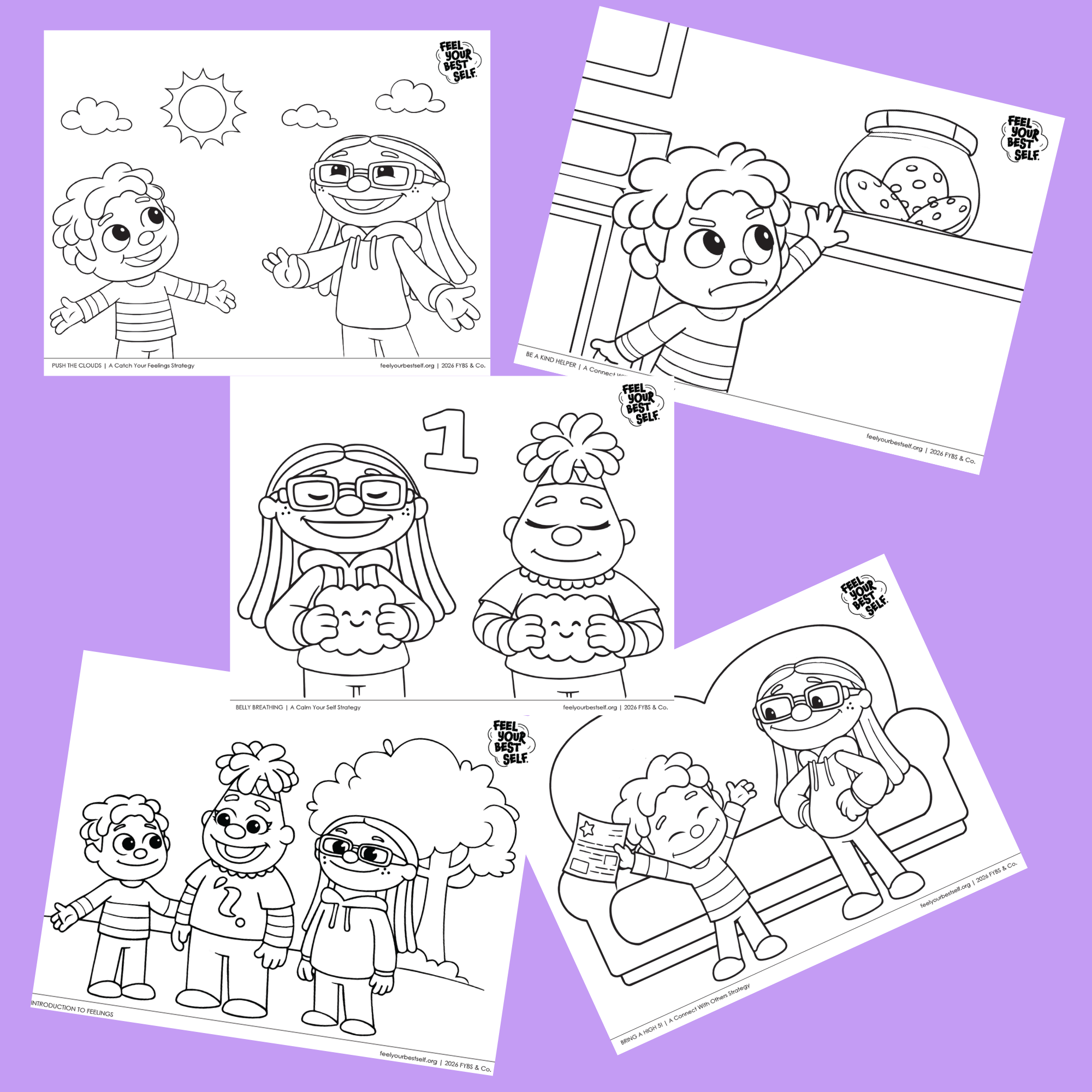 FYBS Animated Shorts Coloring Pages