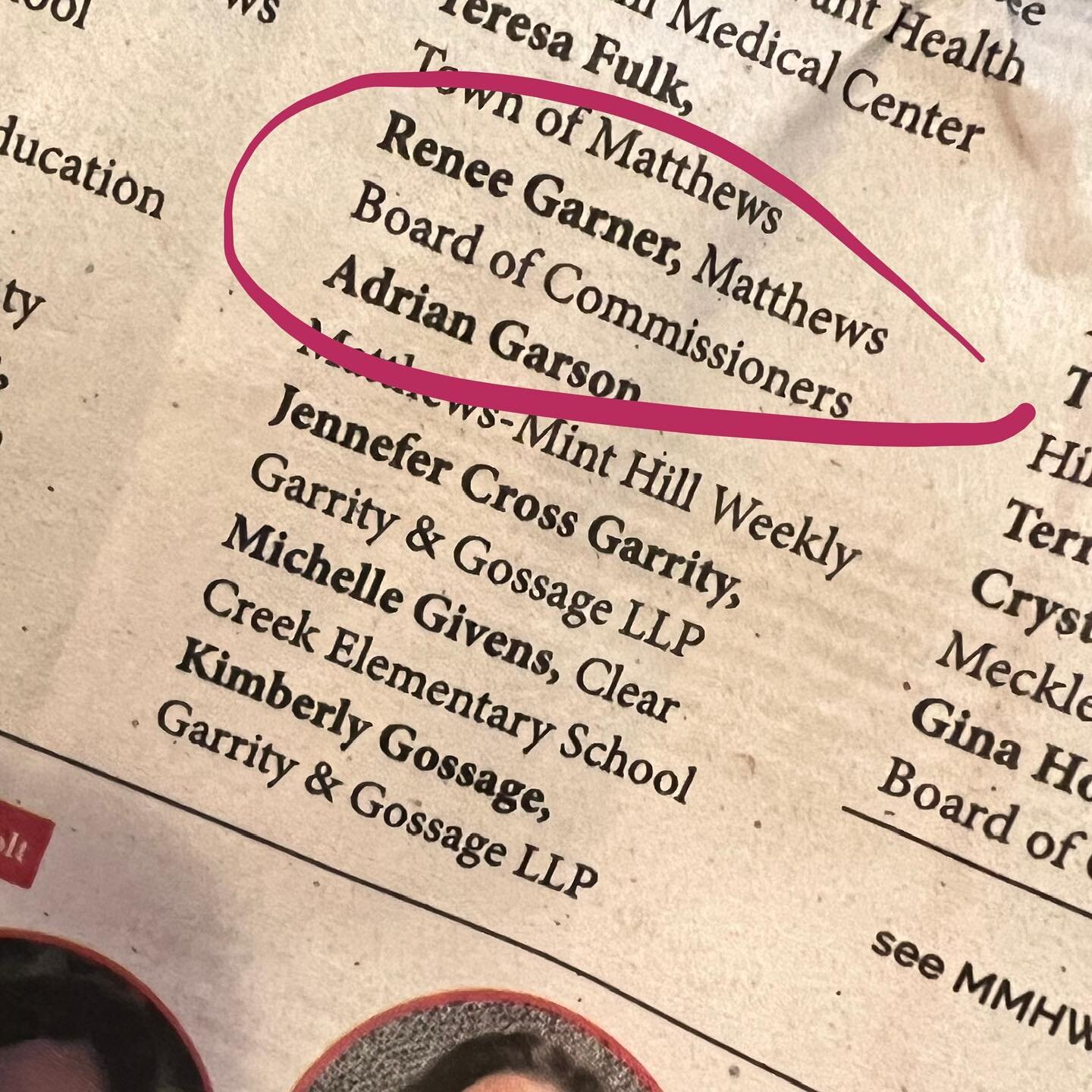 I was named one of the @mmhweekly&rsquo;s 100 Most Powerful Women. I&rsquo;m honored to be named beside some of my mentors, friends, and heroes. Thank you, Matthews Mint Hill Weekly! #100mostpowerfulwomen #matthewsnc #matthewsncmoms #southcharlotte