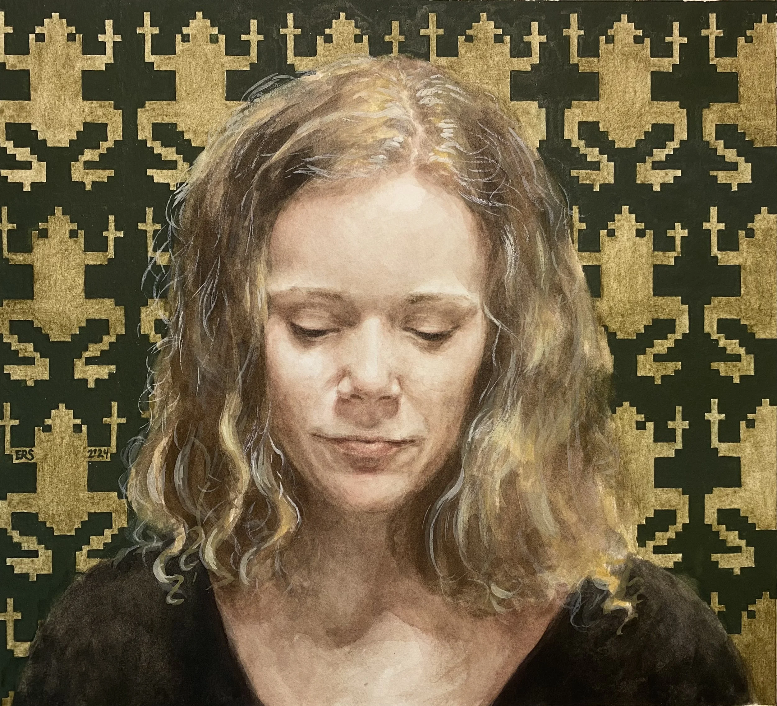 From Summer's Past, framed approx 40x35cm, contact me for price