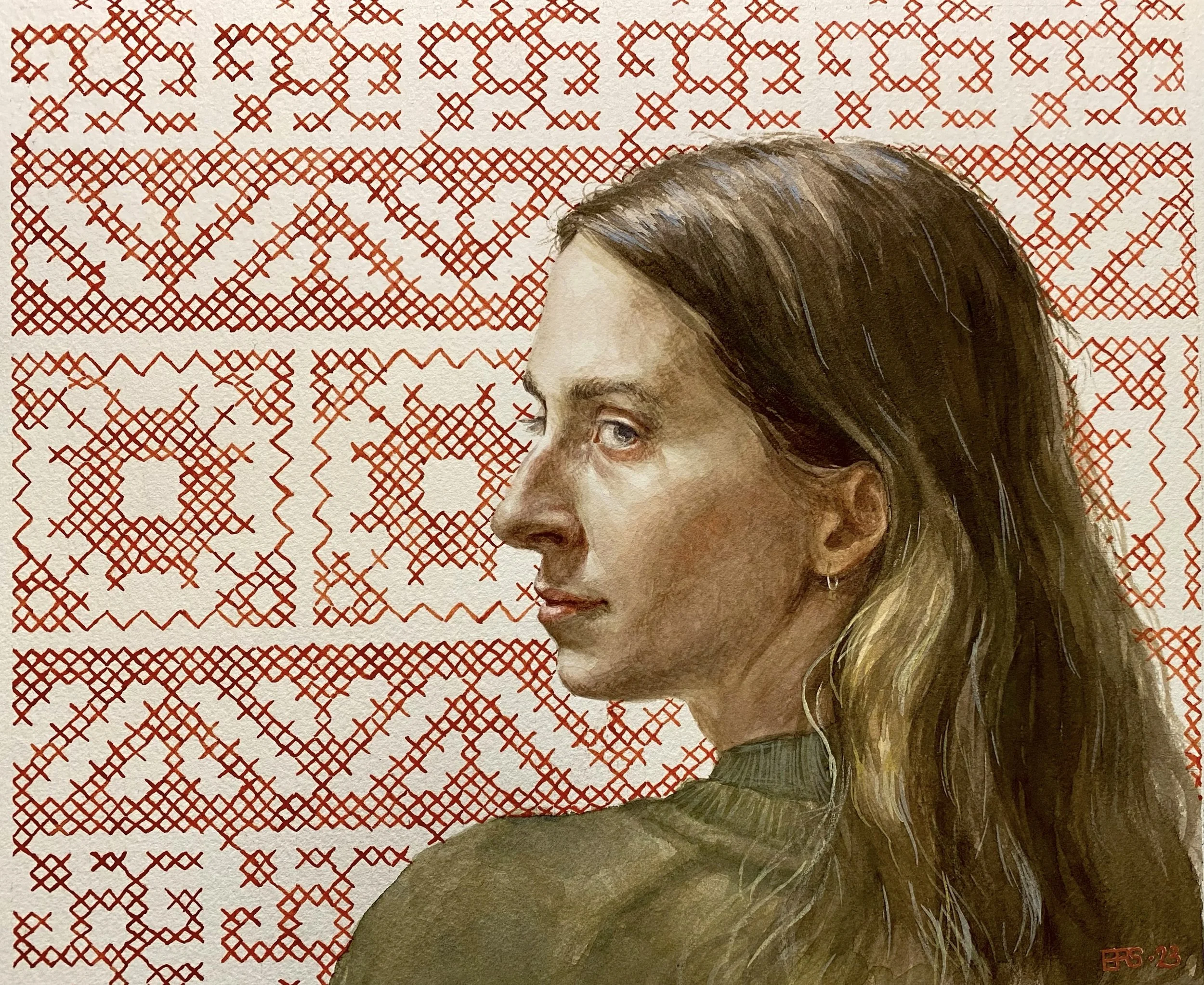 Mokosh, framed 37x40cm, contact me for price